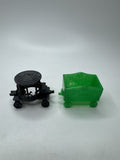 Vintage Banner Plastic Train Parts Lot of 2 - Trailer and Carousel