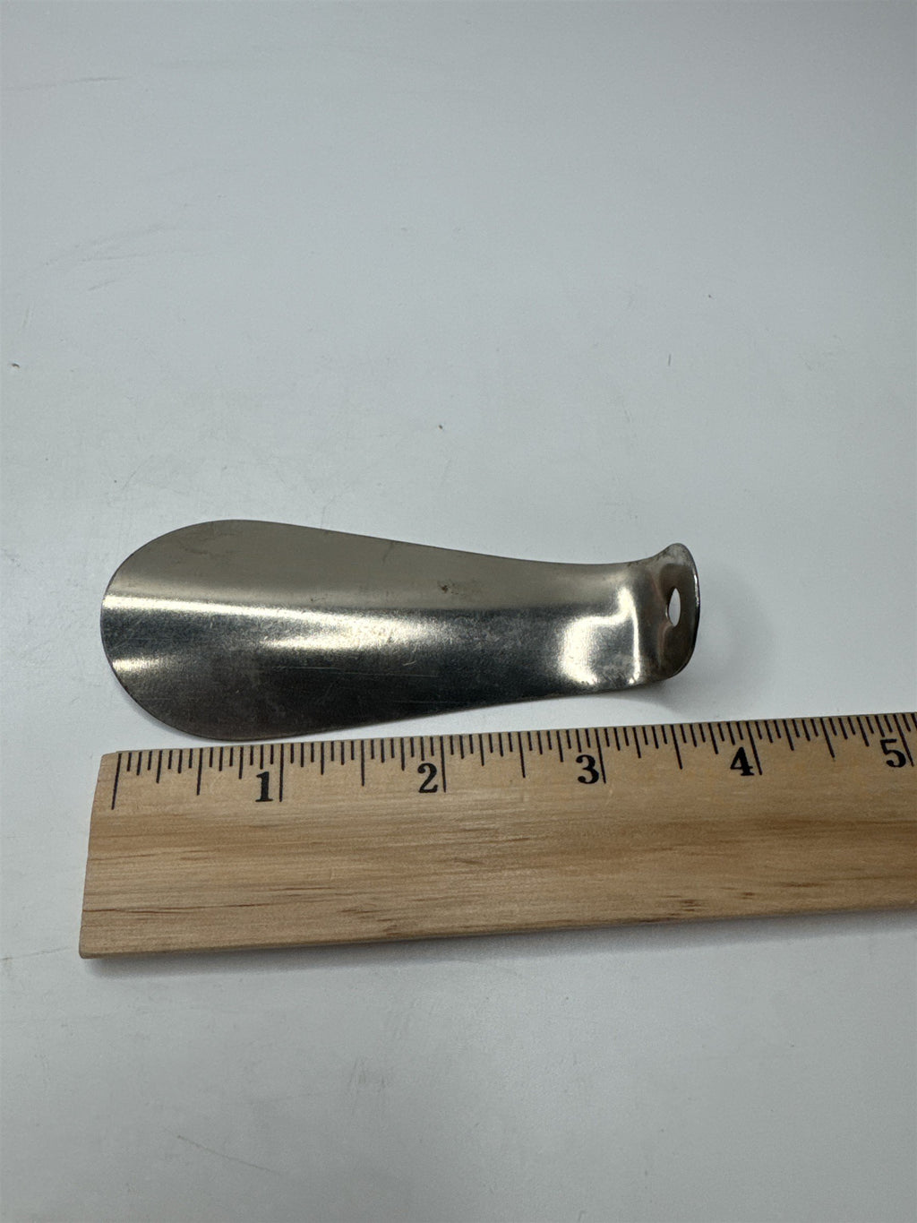 Vintage Thom McAn Shoes Shoe Horn Metal Advertising Small 60s-70s