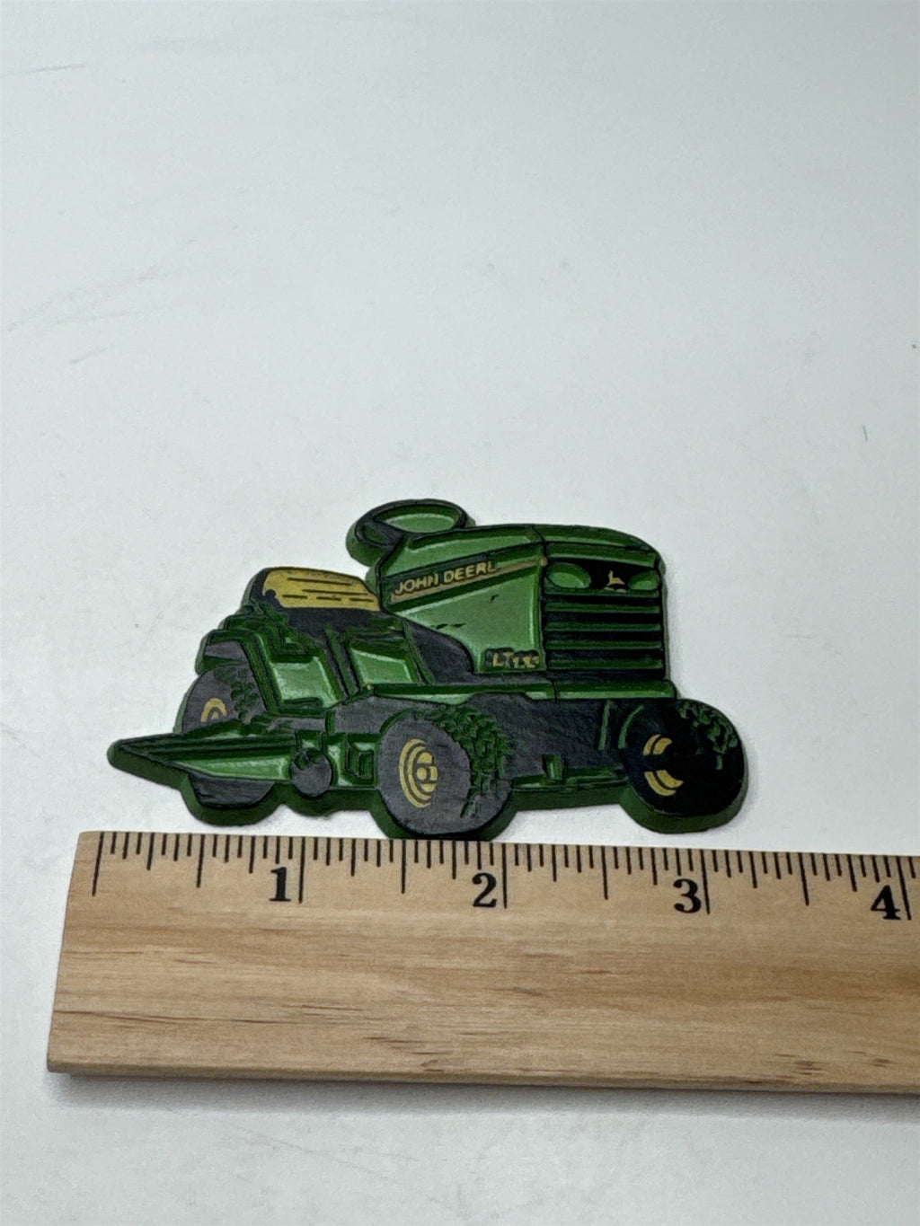 Vintage John Deer LT133 Grass Cutting Tractor Green Refrigerator Magnet