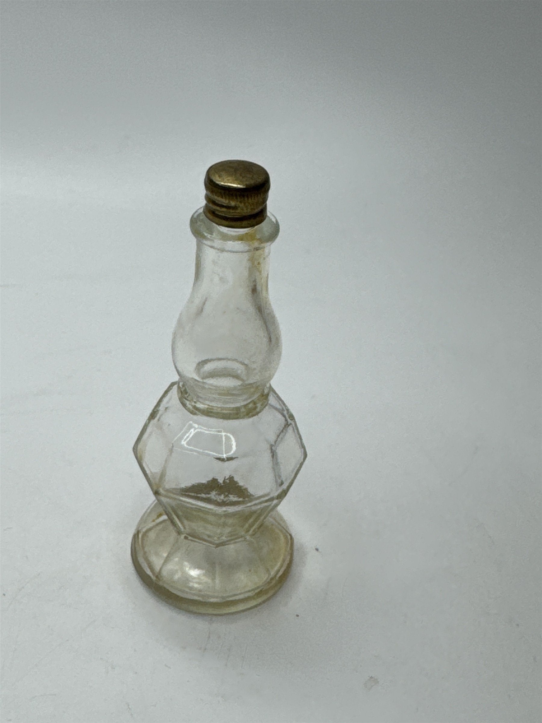 Vintage Gardenia Lander Perfume Bottle Ornate Apothecary Glass Jar
