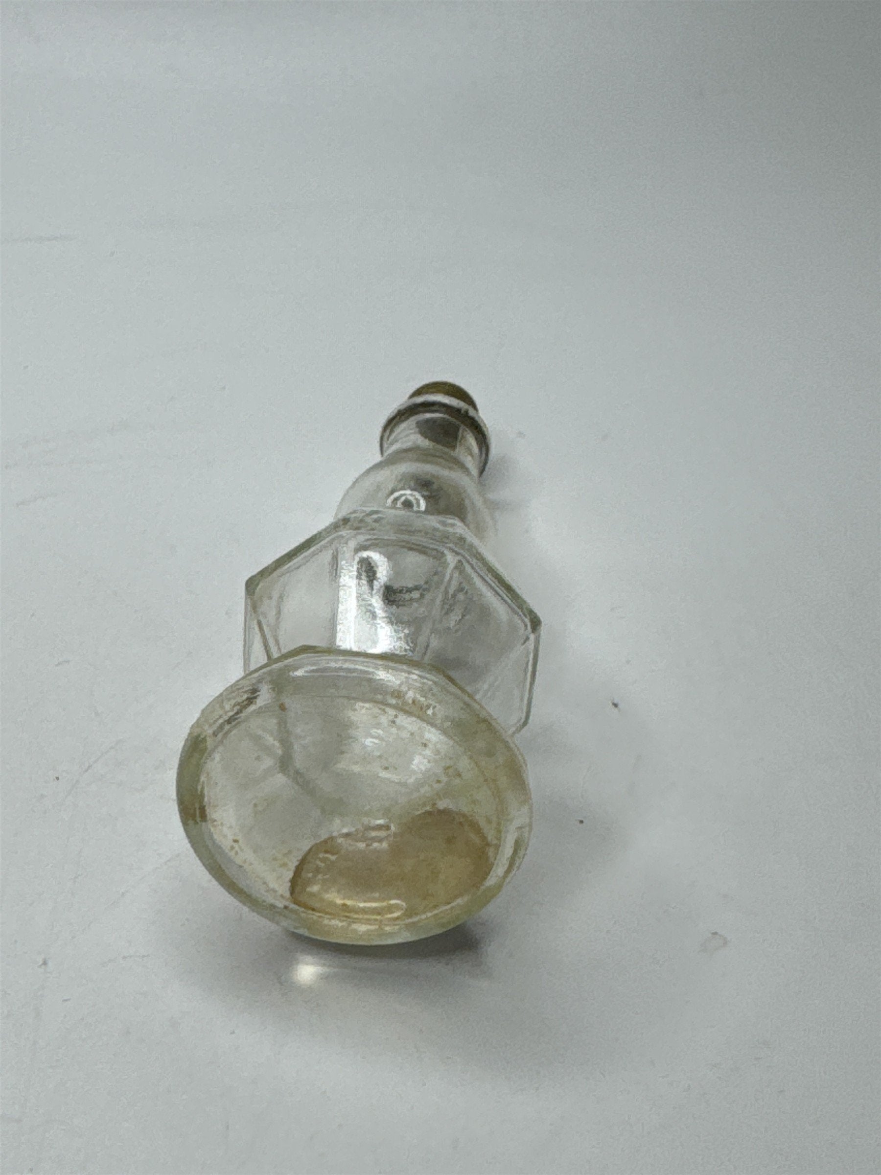 Vintage Gardenia Lander Perfume Bottle Ornate Apothecary Glass Jar