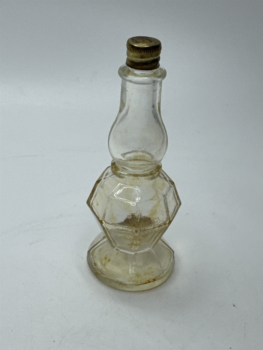 Vintage Gardenia Lander Perfume Bottle Ornate Apothecary Glass Jar