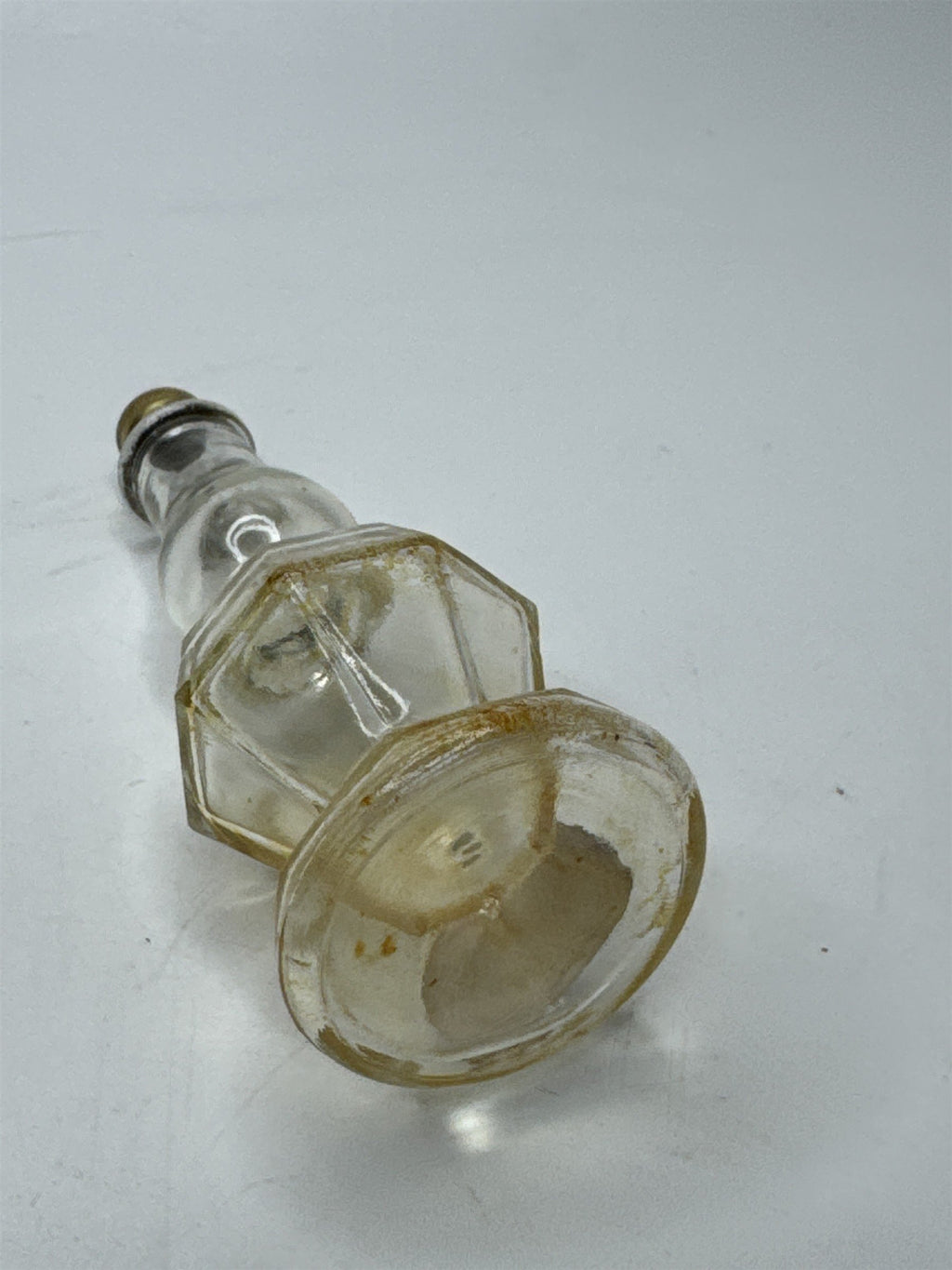 Vintage Gardenia Lander Perfume Bottle Ornate Apothecary Glass Jar