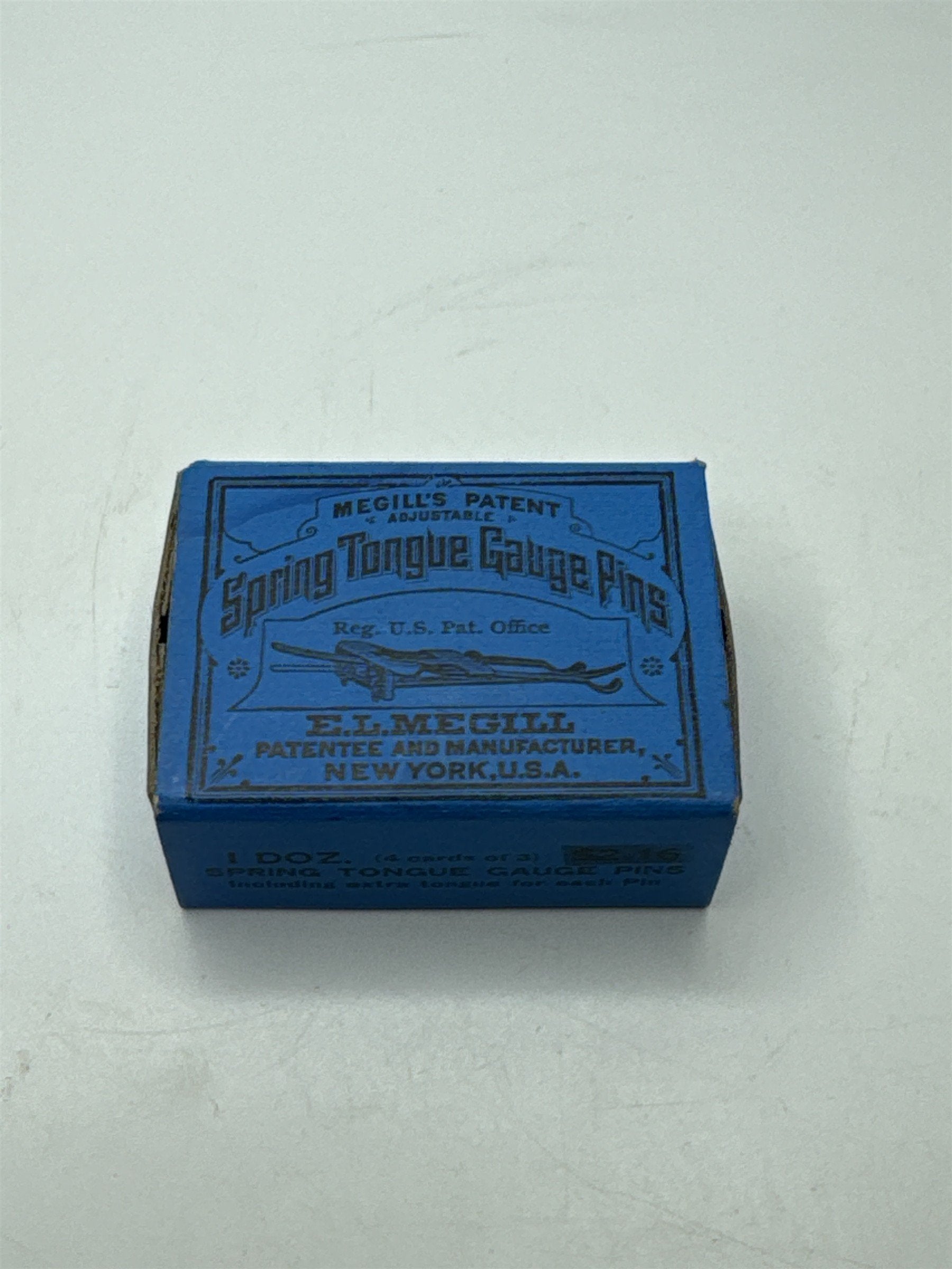 Megill's Patent Letterpress ADJUSTABLE GAUGE PINS Spring New Old Stock