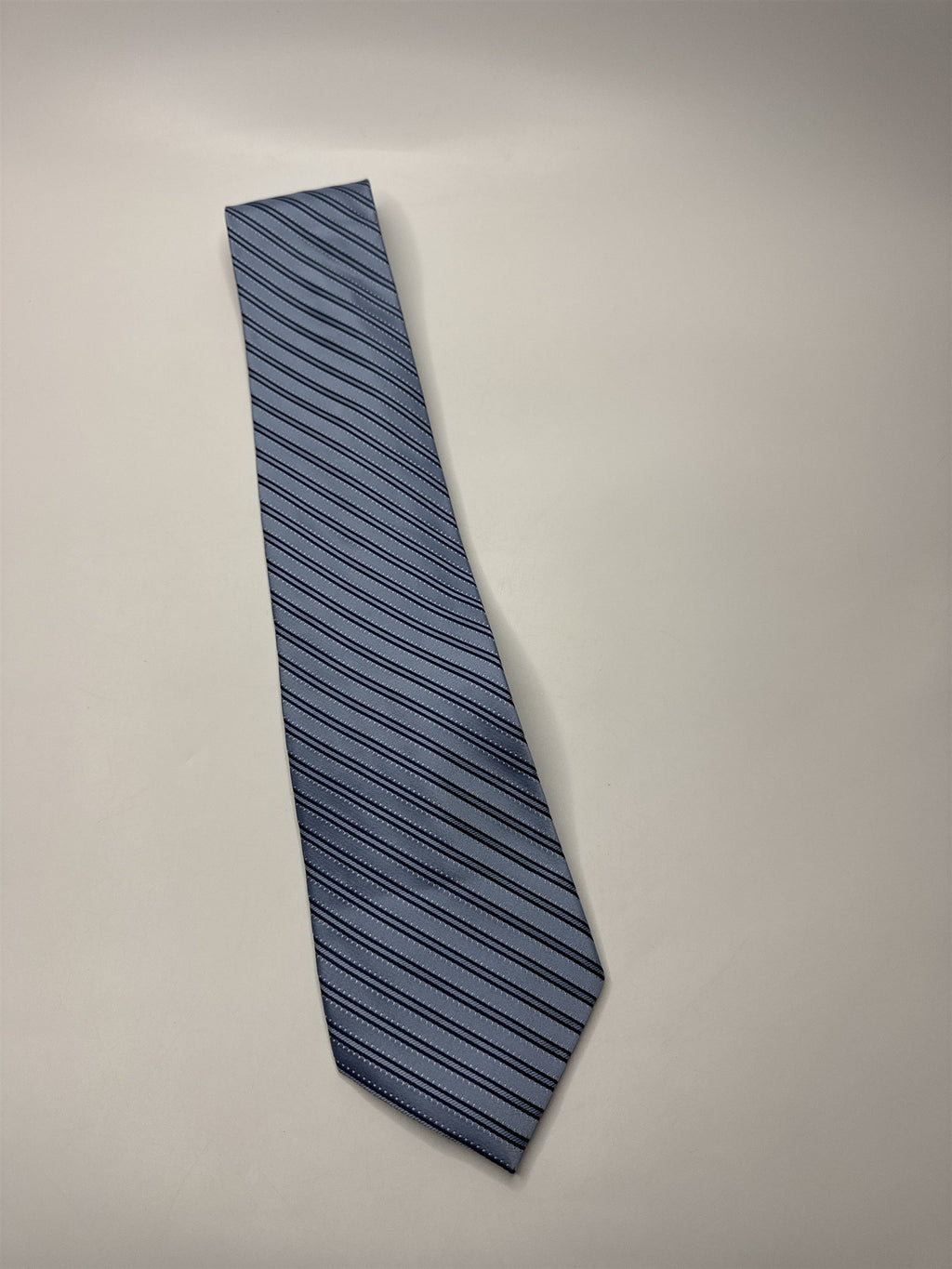 Mens Apt9 Blue Striped Classic Silk Tie