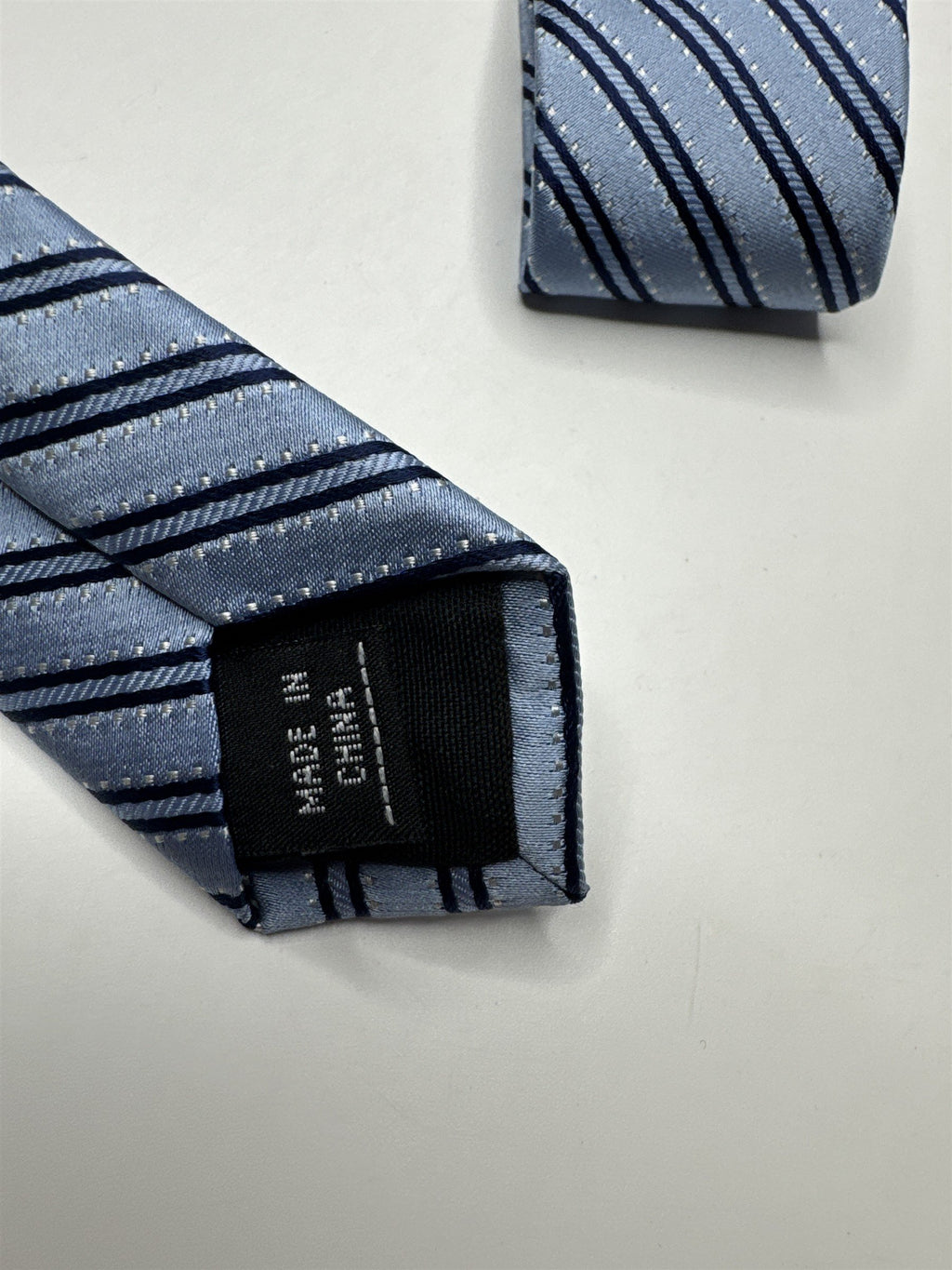 Mens Apt9 Blue Striped Classic Silk Tie