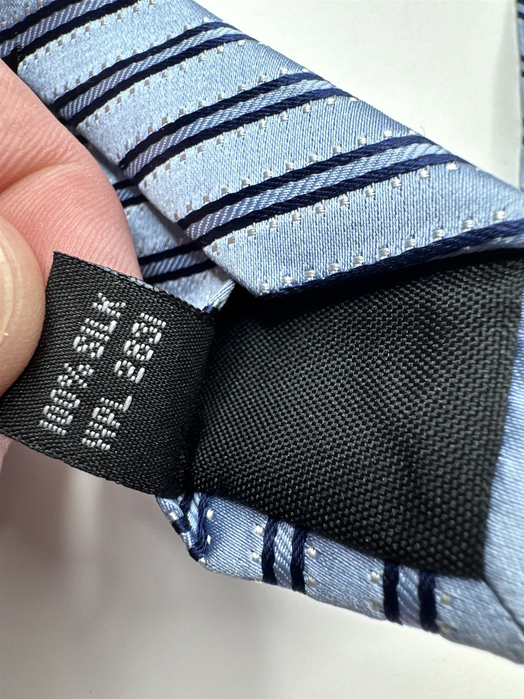 Mens Apt9 Blue Striped Classic Silk Tie