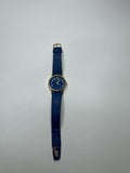 Womens Penatech Wristwratch /w Blue Wristband Gold Metallic Numbers