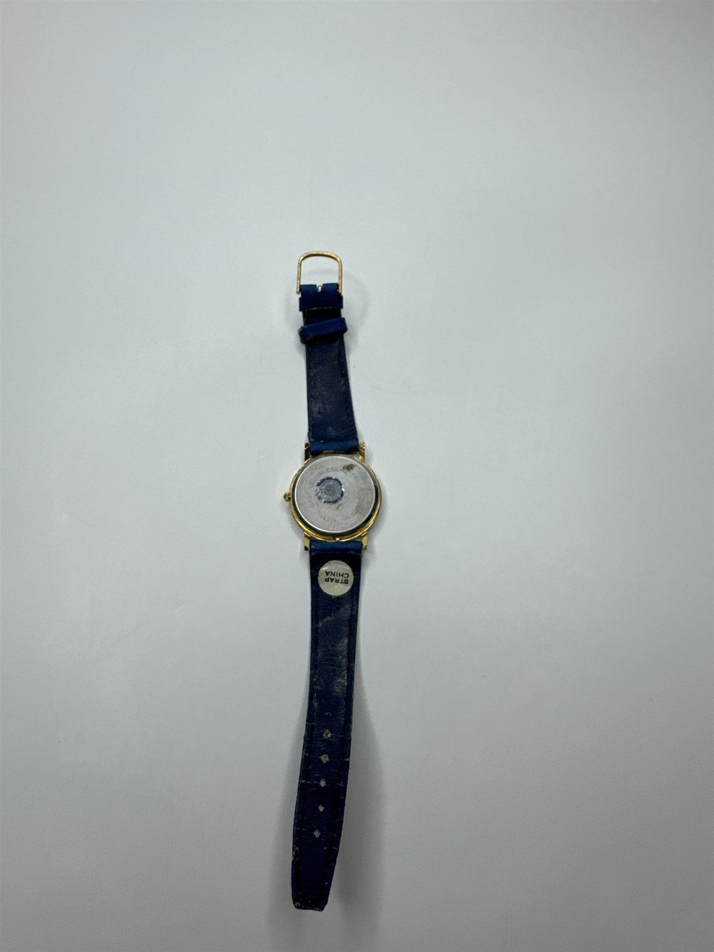 Womens Penatech Wristwratch /w Blue Wristband Gold Metallic Numbers