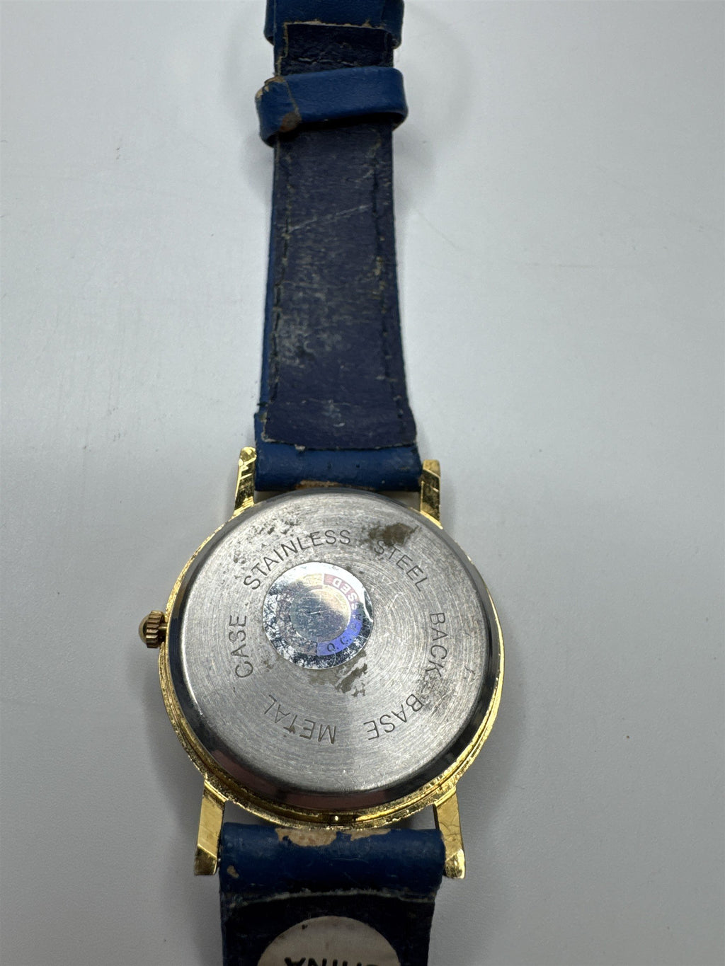 Womens Penatech Wristwratch /w Blue Wristband Gold Metallic Numbers