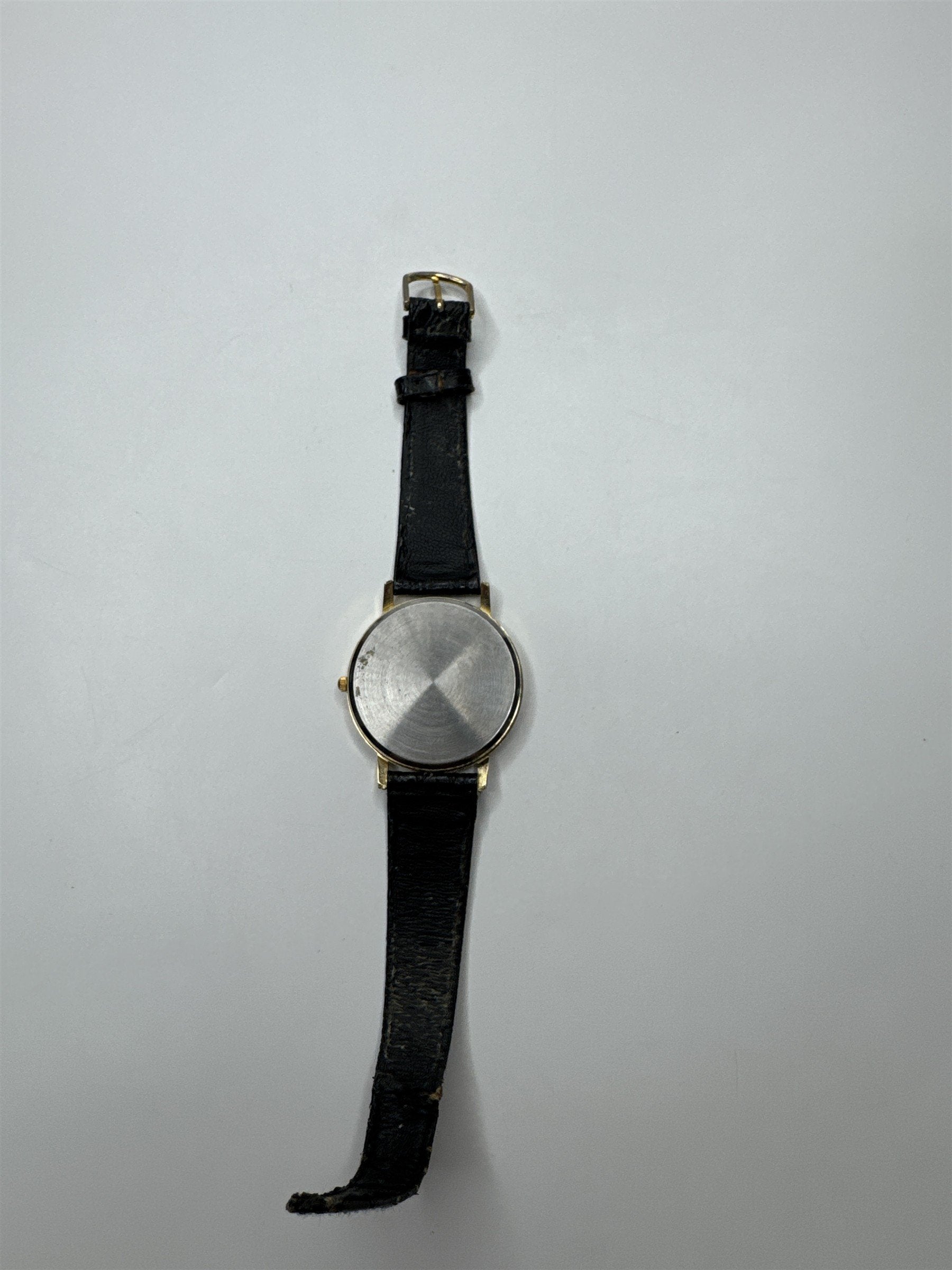 Womens Pieve Nicol Wristwatch Black Textured Wristband /w Black Face Metallic #s