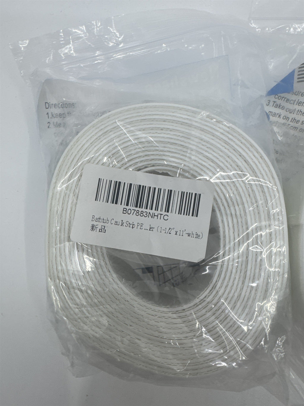 Set Of Three Newsheep Caulk Strips 38 MM 3.35 MM Wall, Counter and Tub Strips