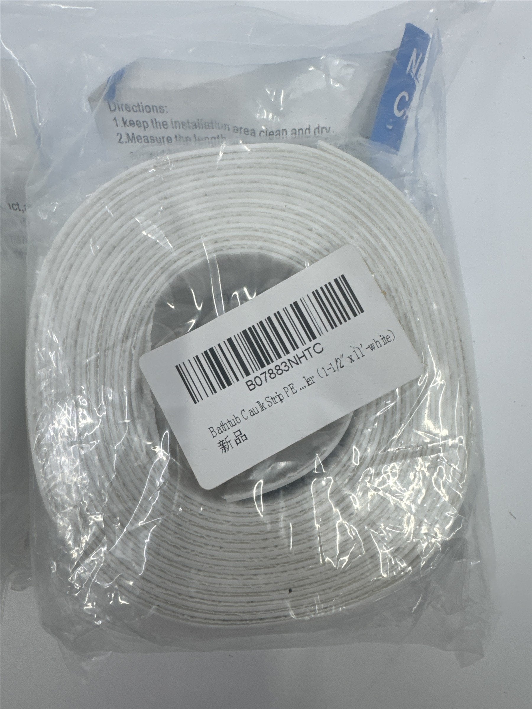 Set Of Three Newsheep Caulk Strips 38 MM 3.35 MM Wall, Counter and Tub Strips
