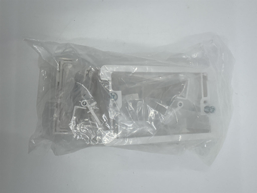 PowerBridge Pack of 2 White Wall Plates and 2 Mounting Brackets