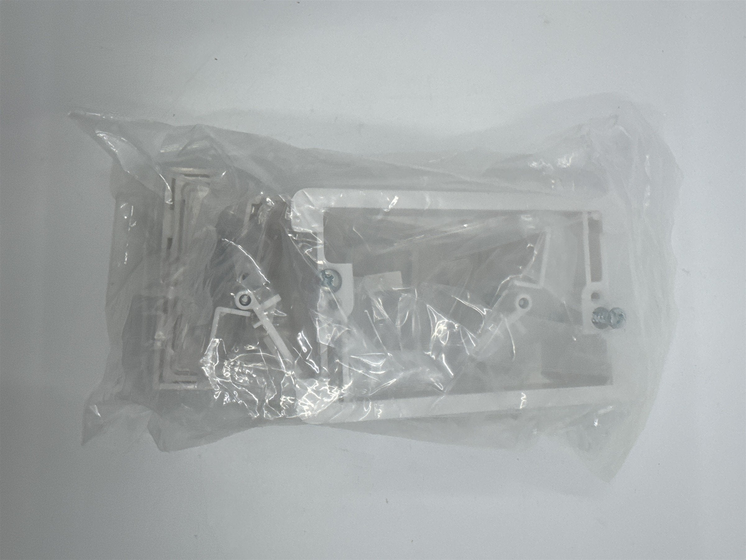 PowerBridge Pack of 2 White Wall Plates and 2 Mounting Brackets