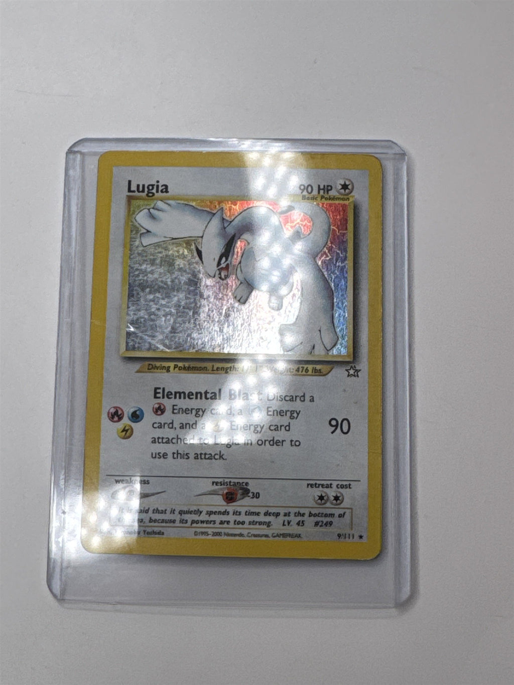 Lugia 9/111 Pokémon TCG Neo Genesis Holo Single Card Wrinkles
