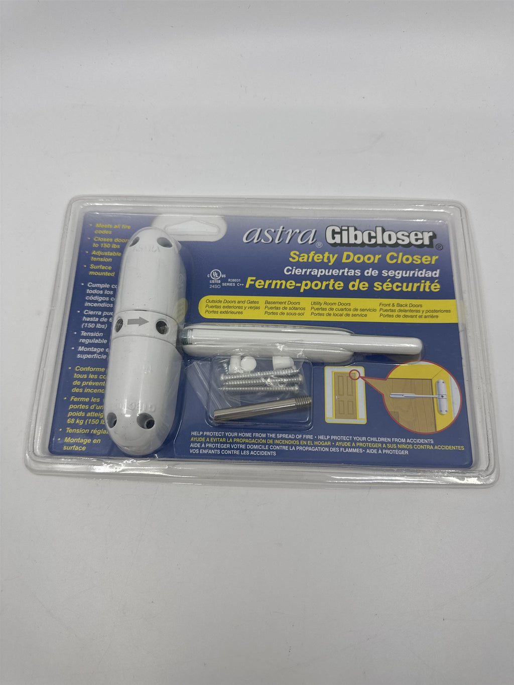 Astra Gibcloser Safety Door Closer Prime Line Safety Door Closer New In Package