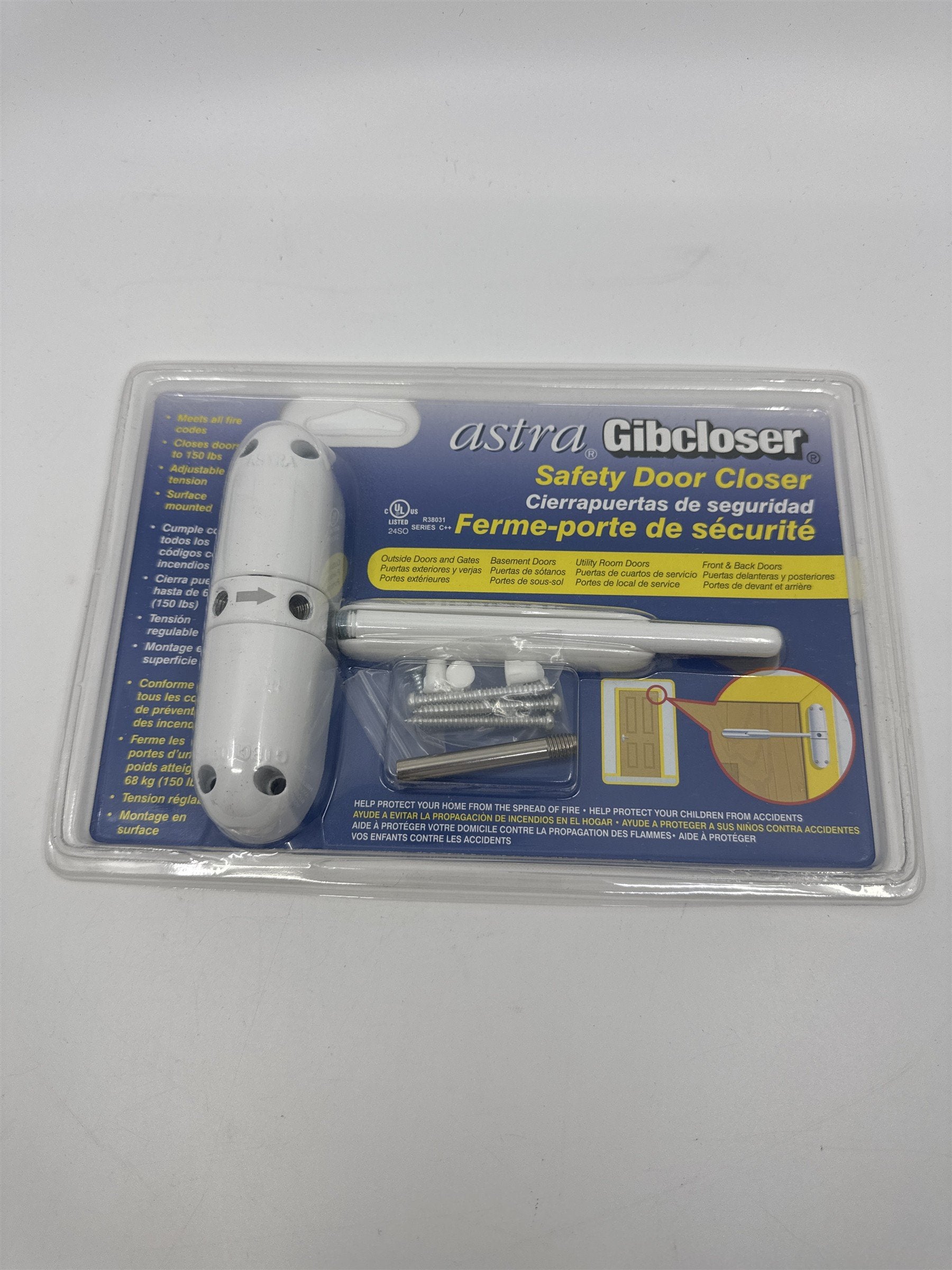 Astra Gibcloser Safety Door Closer Prime Line Safety Door Closer New In Package