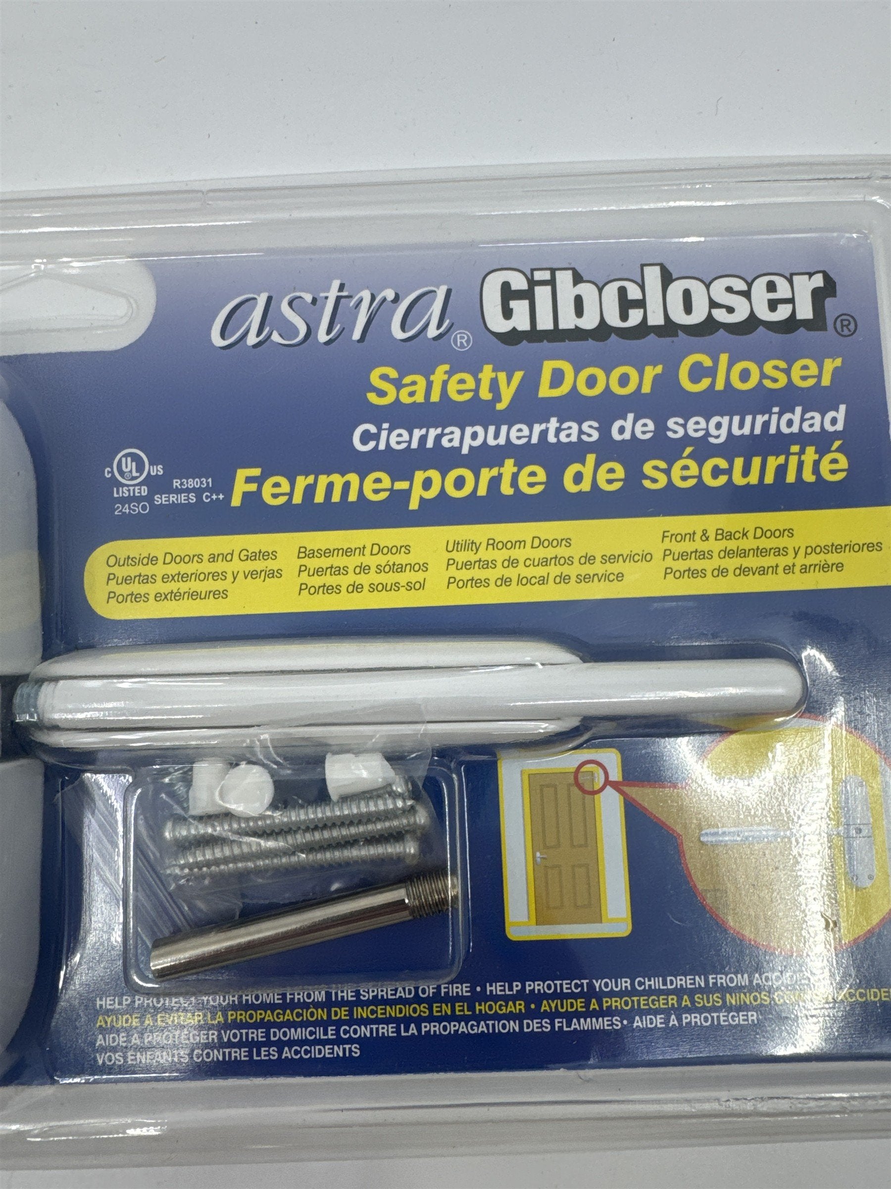 Astra Gibcloser Safety Door Closer Prime Line Safety Door Closer New In Package