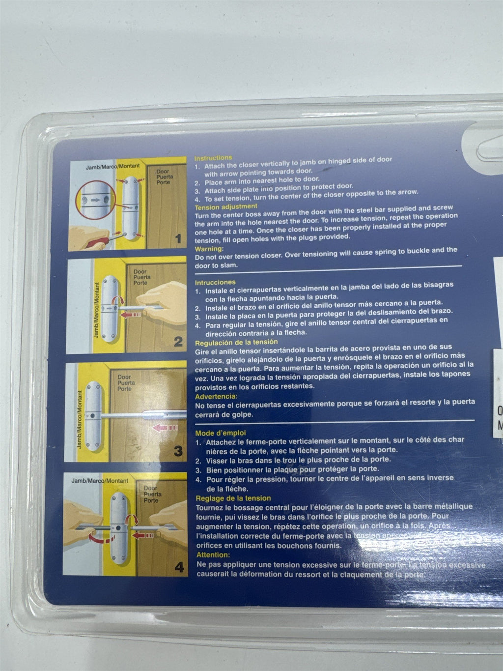Astra Gibcloser Safety Door Closer Prime Line Safety Door Closer New In Package