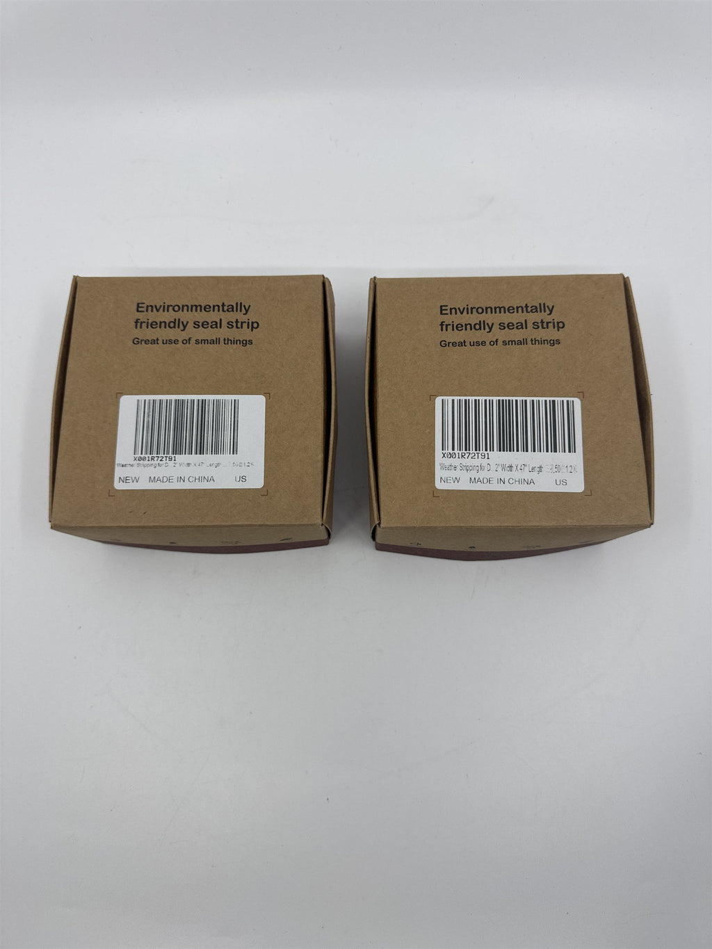 Set of Two White Weather Stripping 2" Width x 47' Length