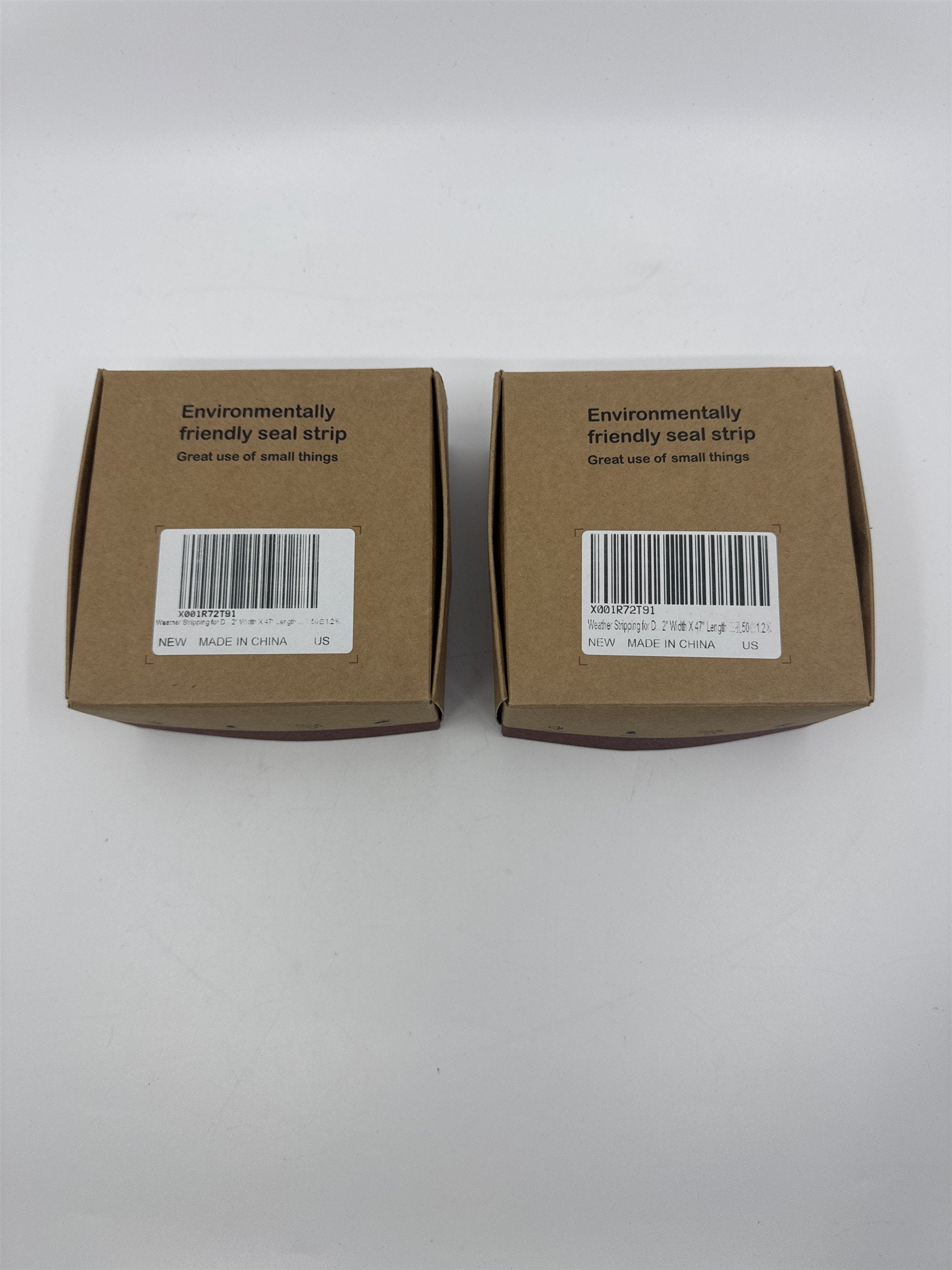 Set of Two White Weather Stripping 2" Width x 47' Length