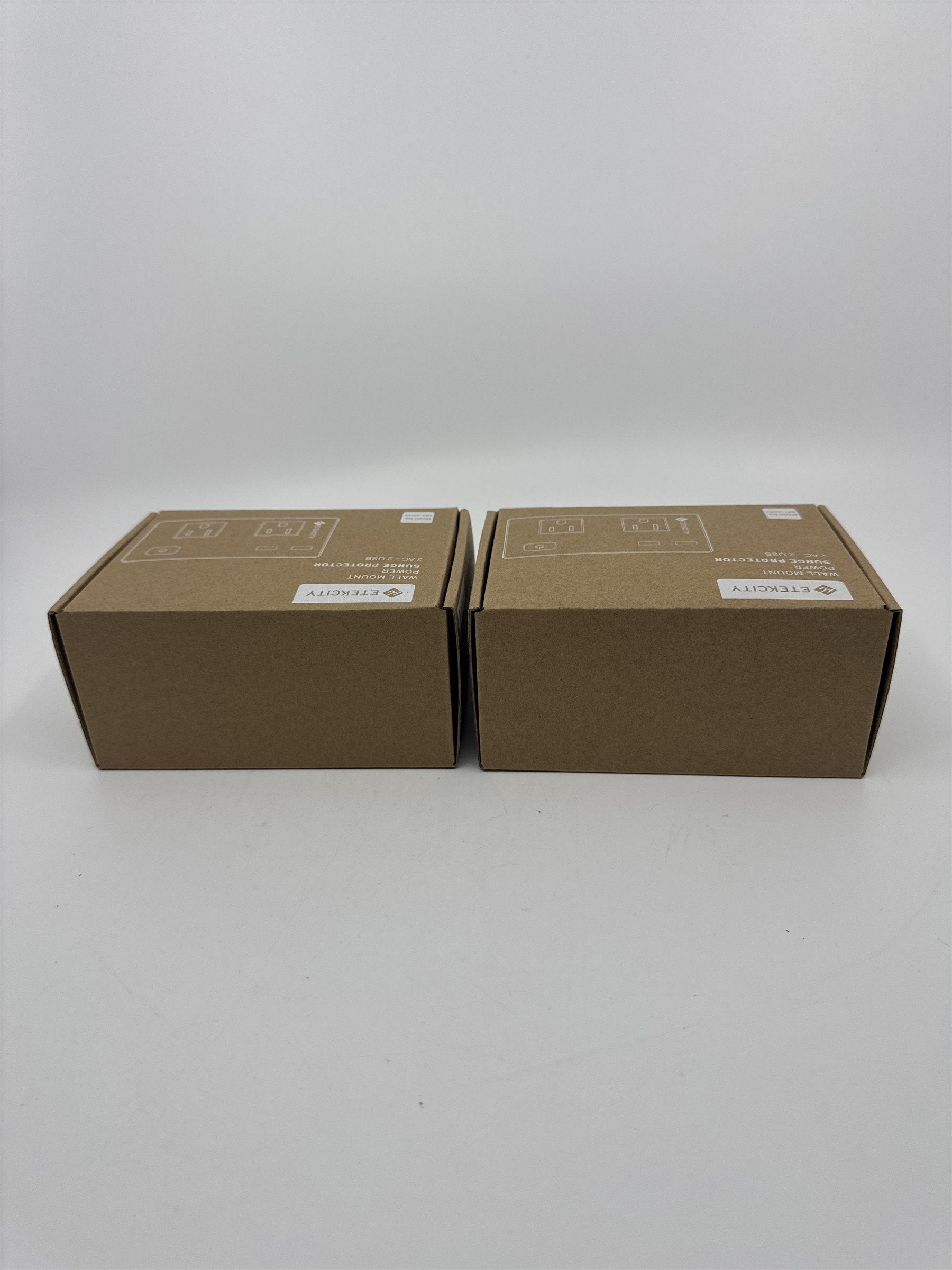 Set of Two Etekcity Wall Mount Power Surge Protectors 2 AC-2 USB Model EW1-22USA