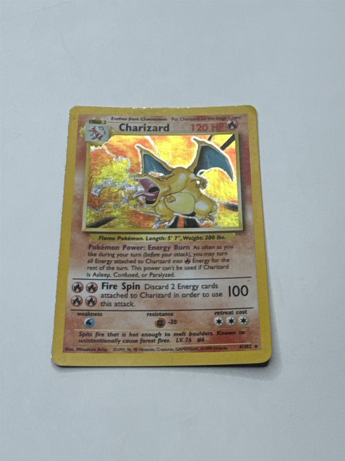 Charizard 4/102 Pokemon TCG Base Set 1999 Holo Single Card Ungraded