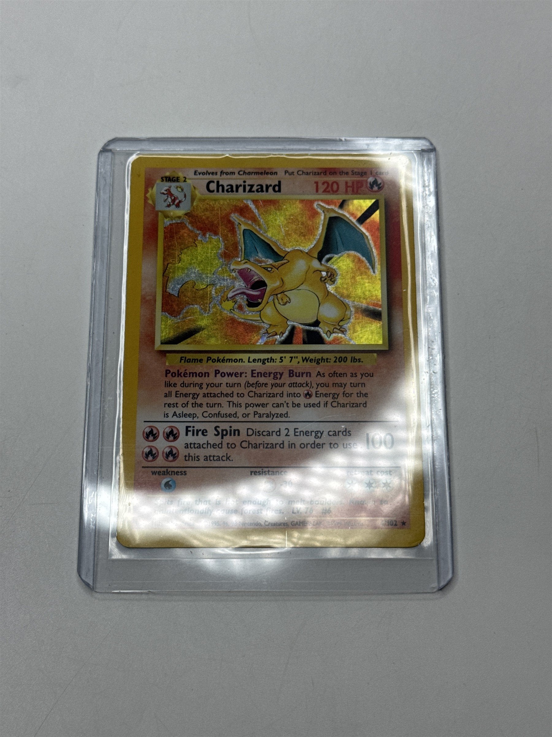 Charizard 4/102 Pokemon TCG Base Set 1999 Holo Single Card Ungraded