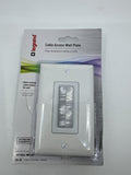 Legrand Cable Access Wall Plate White WP1014-WH-V1 Hides Multiple Cables