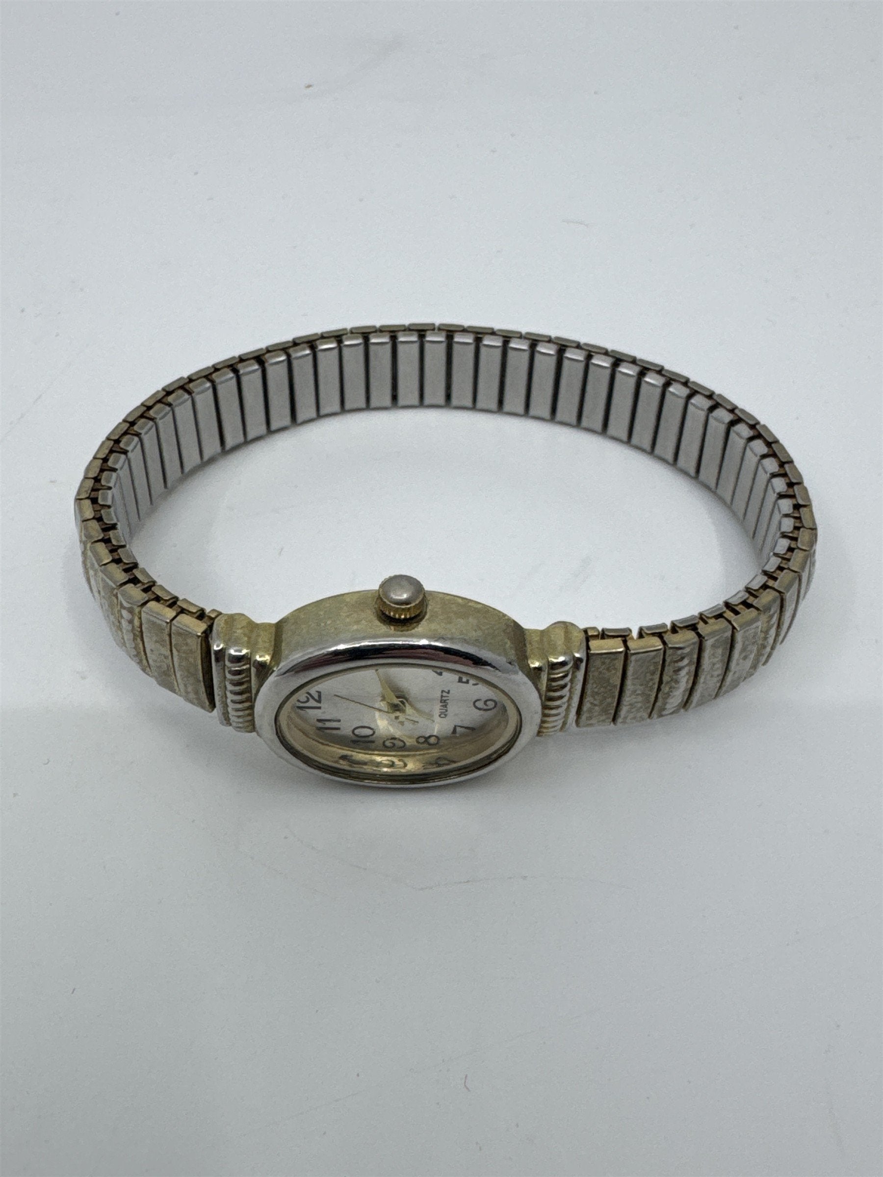 Women's Stainless Steel Caseback Japan Movement Base Stretch Watch