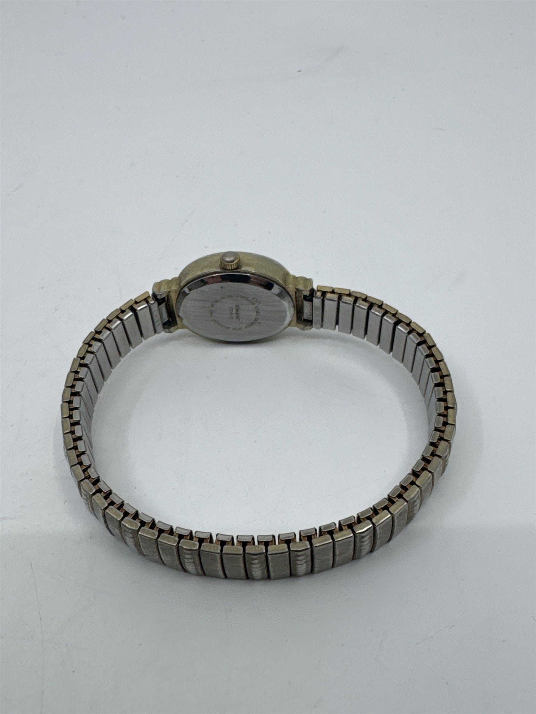 Women's Stainless Steel Caseback Japan Movement Base Stretch Watch