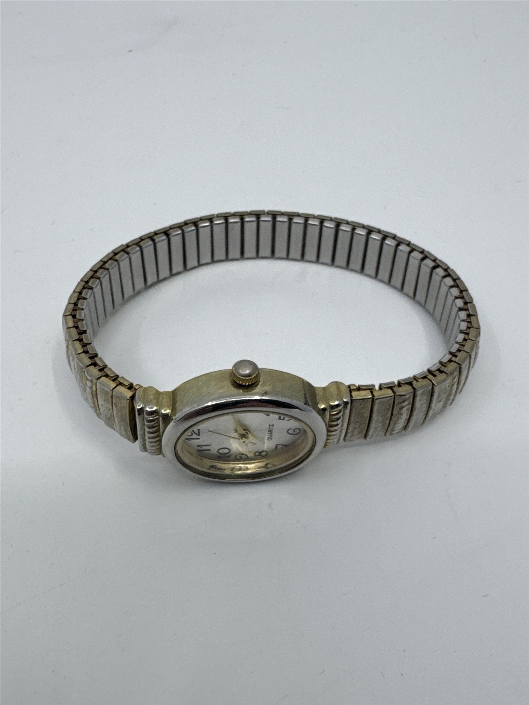 Women's Stainless Steel Caseback Japan Movement Base Stretch Watch