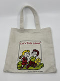 Vintage 1982 Let's Talk About Joy Wilt Berry Library Book Bag Tote