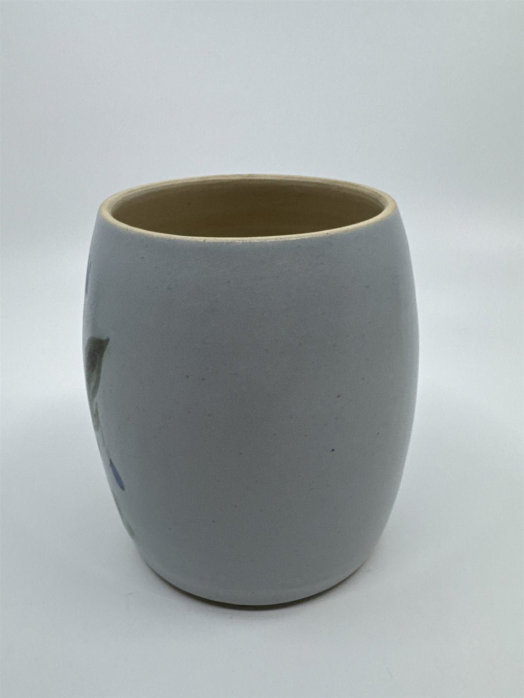 Vintage Thistle Buchan Portobello Stoneware Floral Vase Made In Scotland