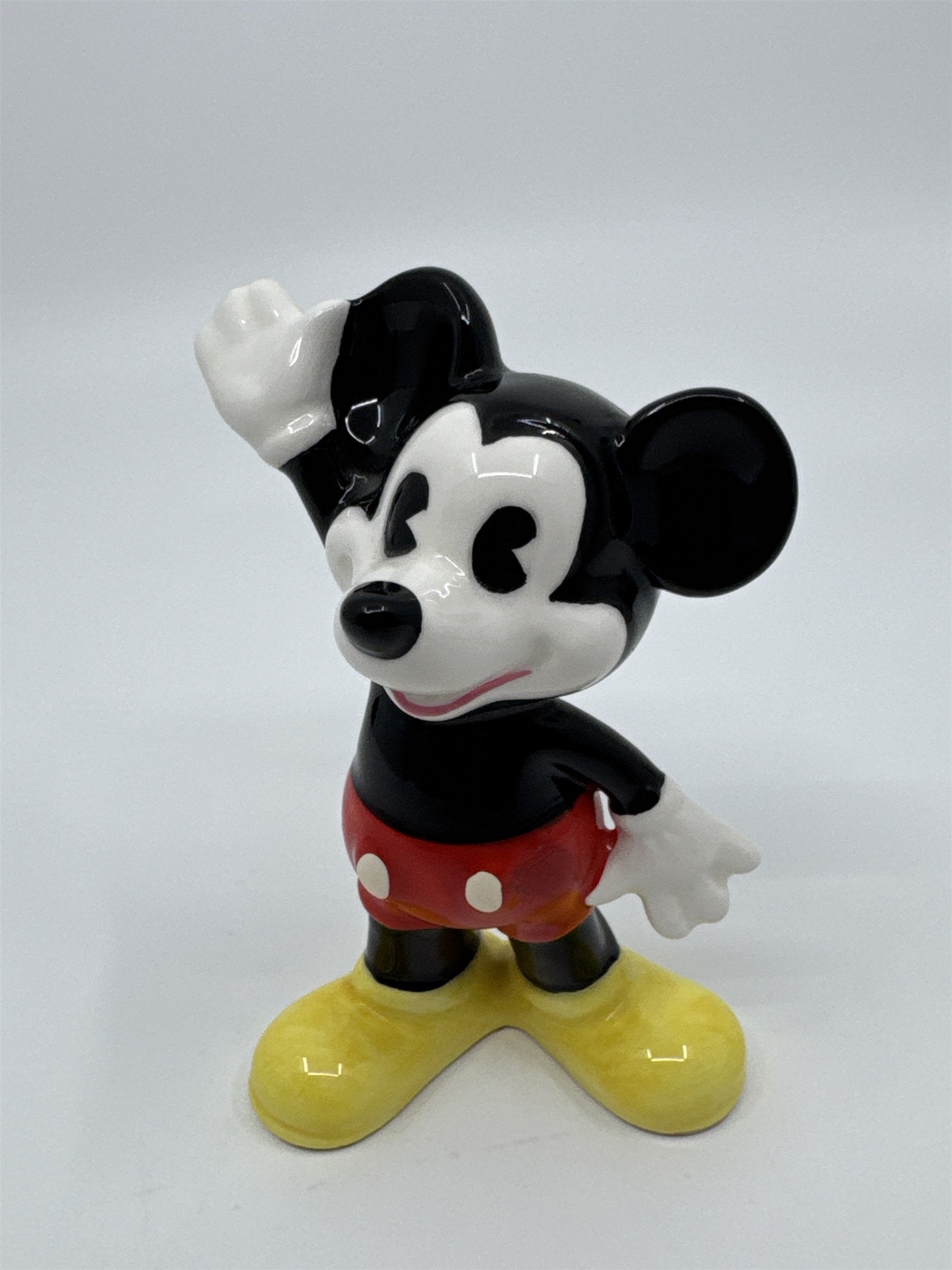 Vintage Walt Disney Mickey Mouse Japan Waving Mickey Mouse W/ Chipped Hand