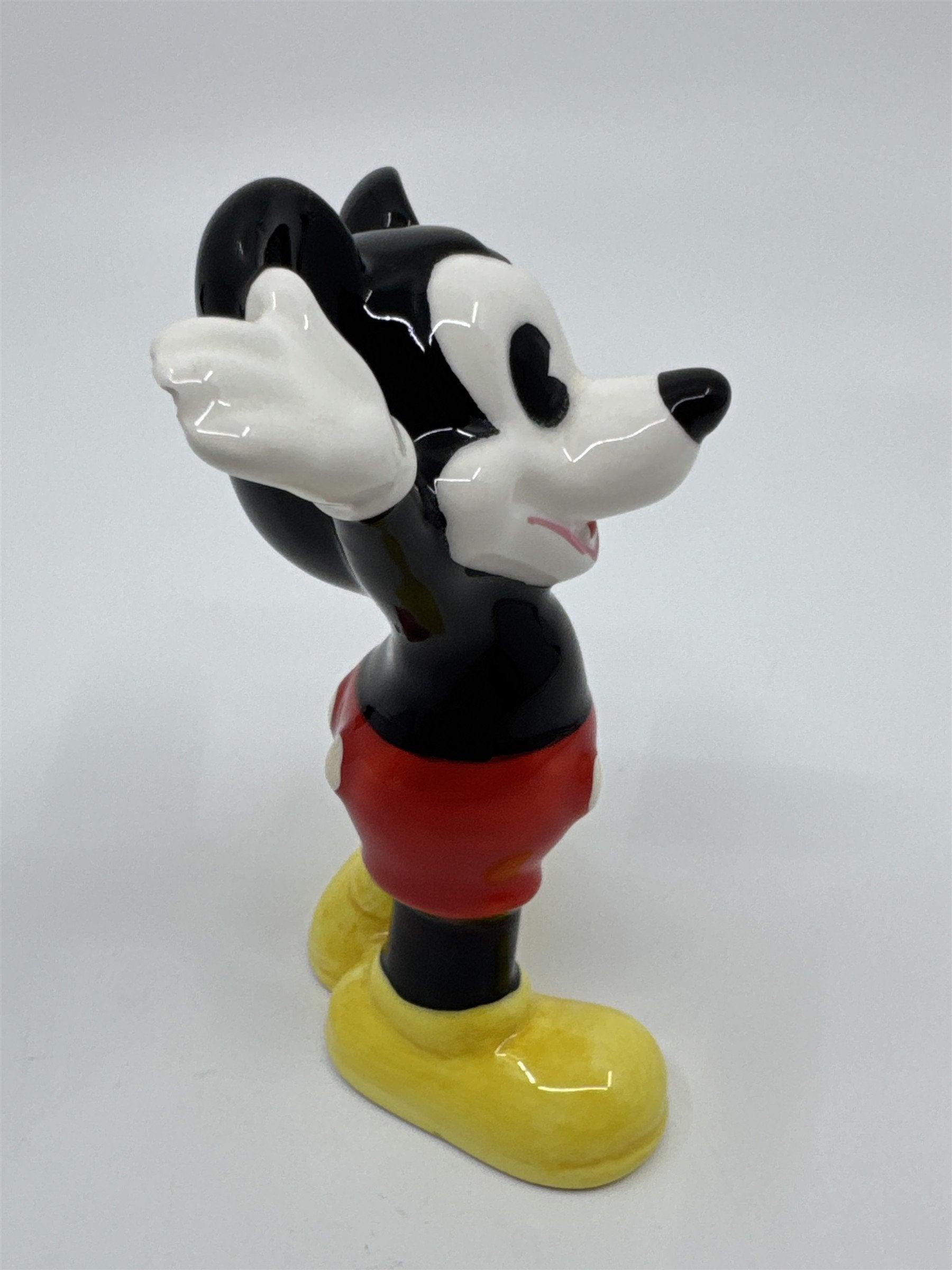 Vintage Walt Disney Mickey Mouse Japan Waving Mickey Mouse W/ Chipped Hand
