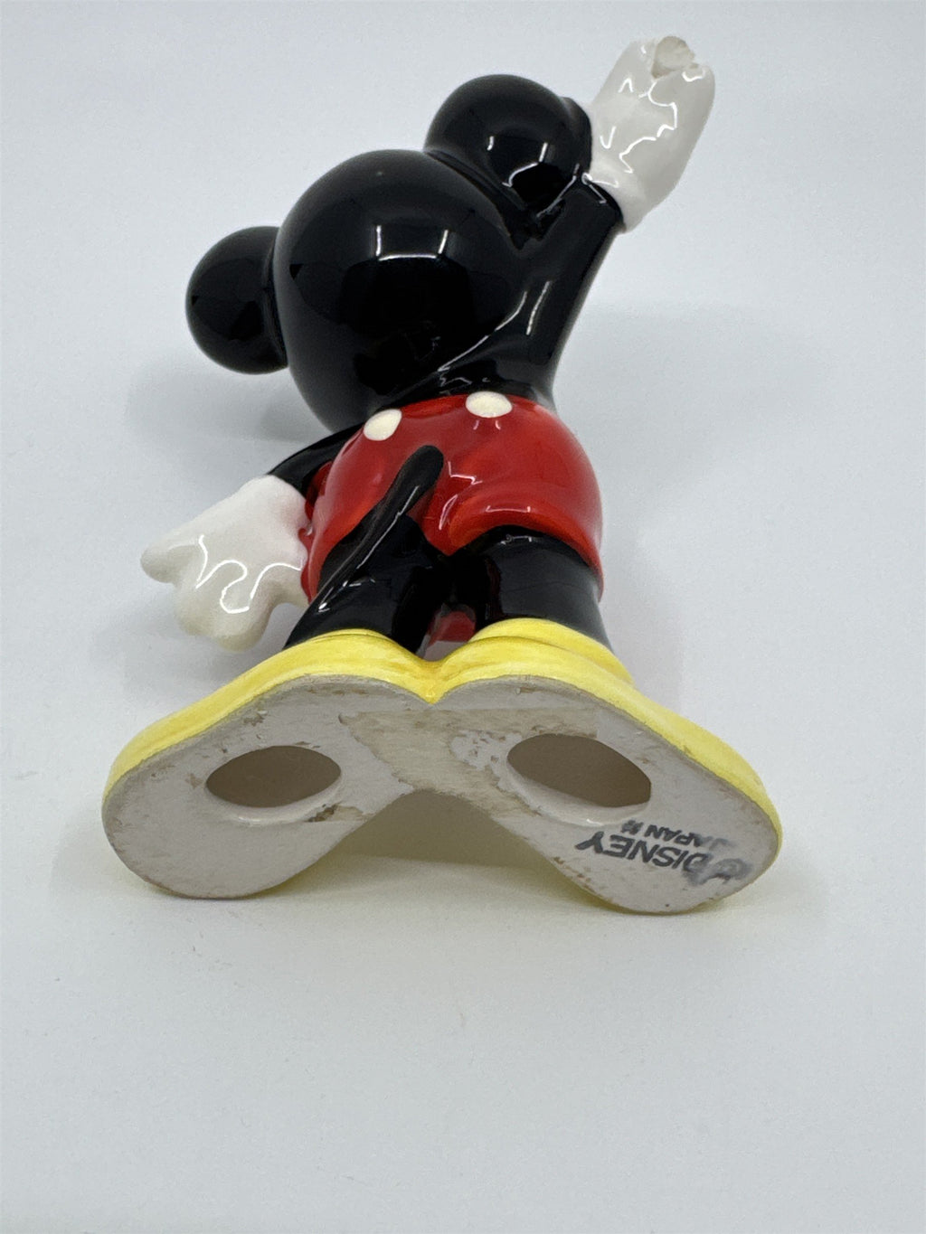 Vintage Walt Disney Mickey Mouse Japan Waving Mickey Mouse W/ Chipped Hand
