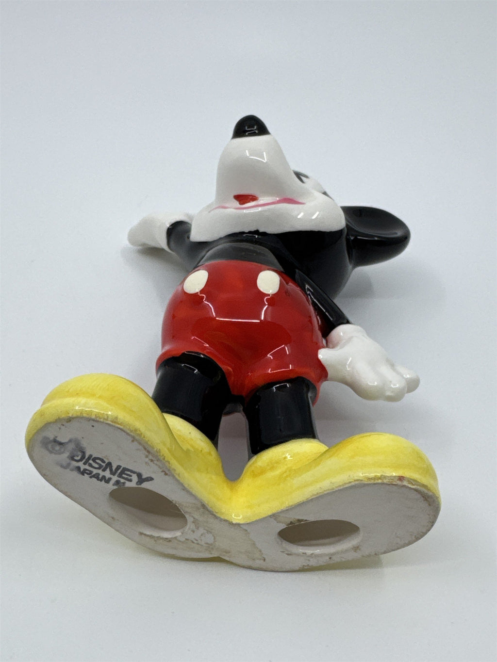 Vintage Walt Disney Mickey Mouse Japan Waving Mickey Mouse W/ Chipped Hand