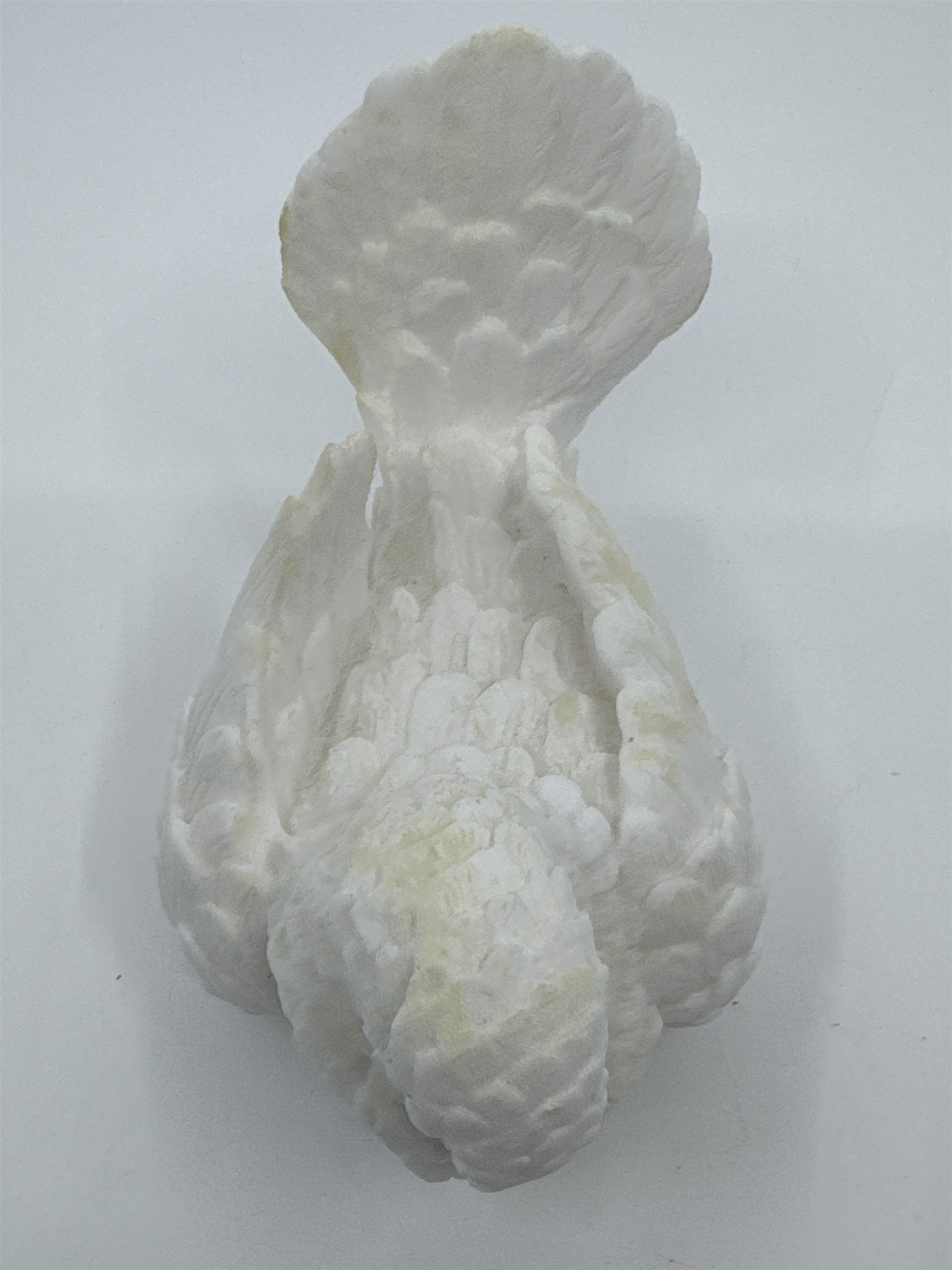 Vintage White Decorative Dove/Bird Figurine Santini Alabaster Salt Dove