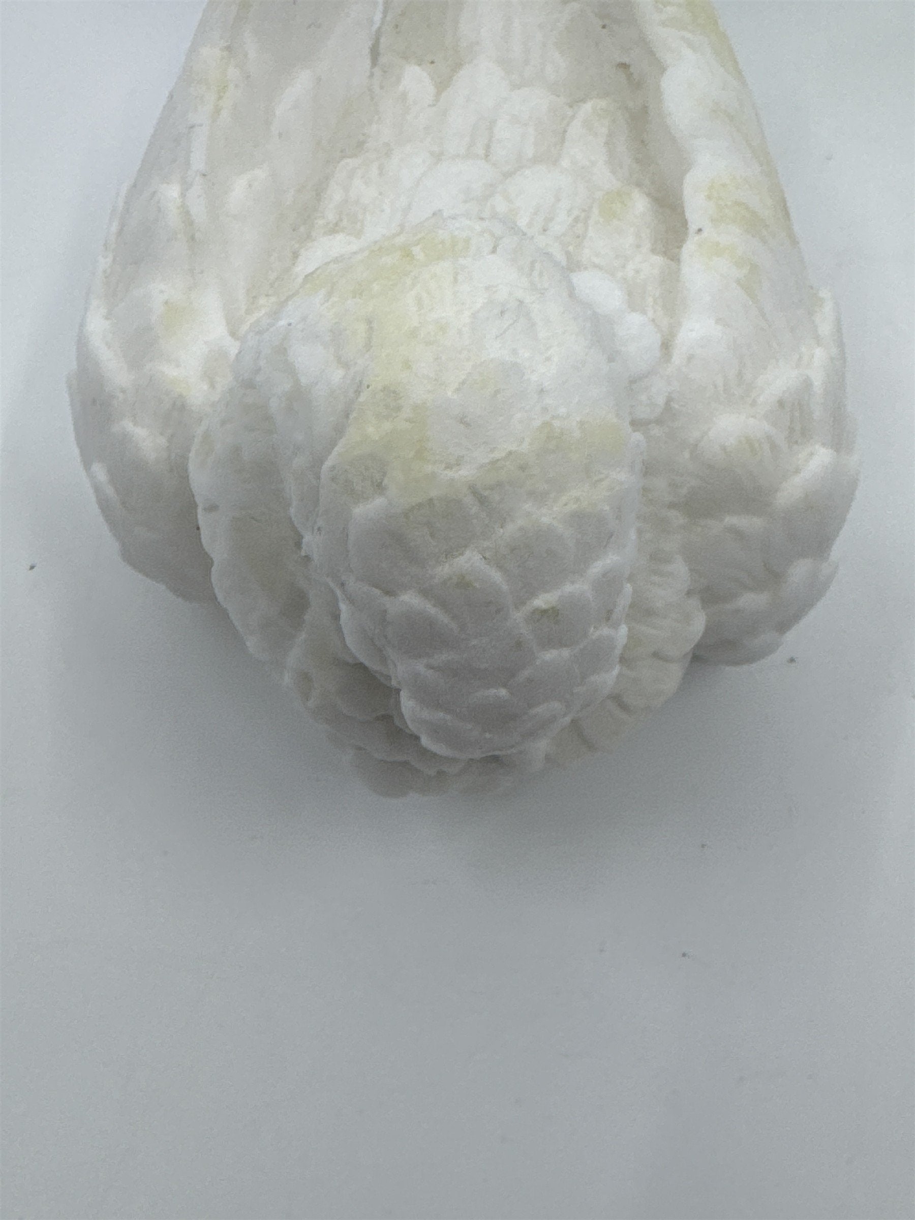 Vintage White Decorative Dove/Bird Figurine Santini Alabaster Salt Dove