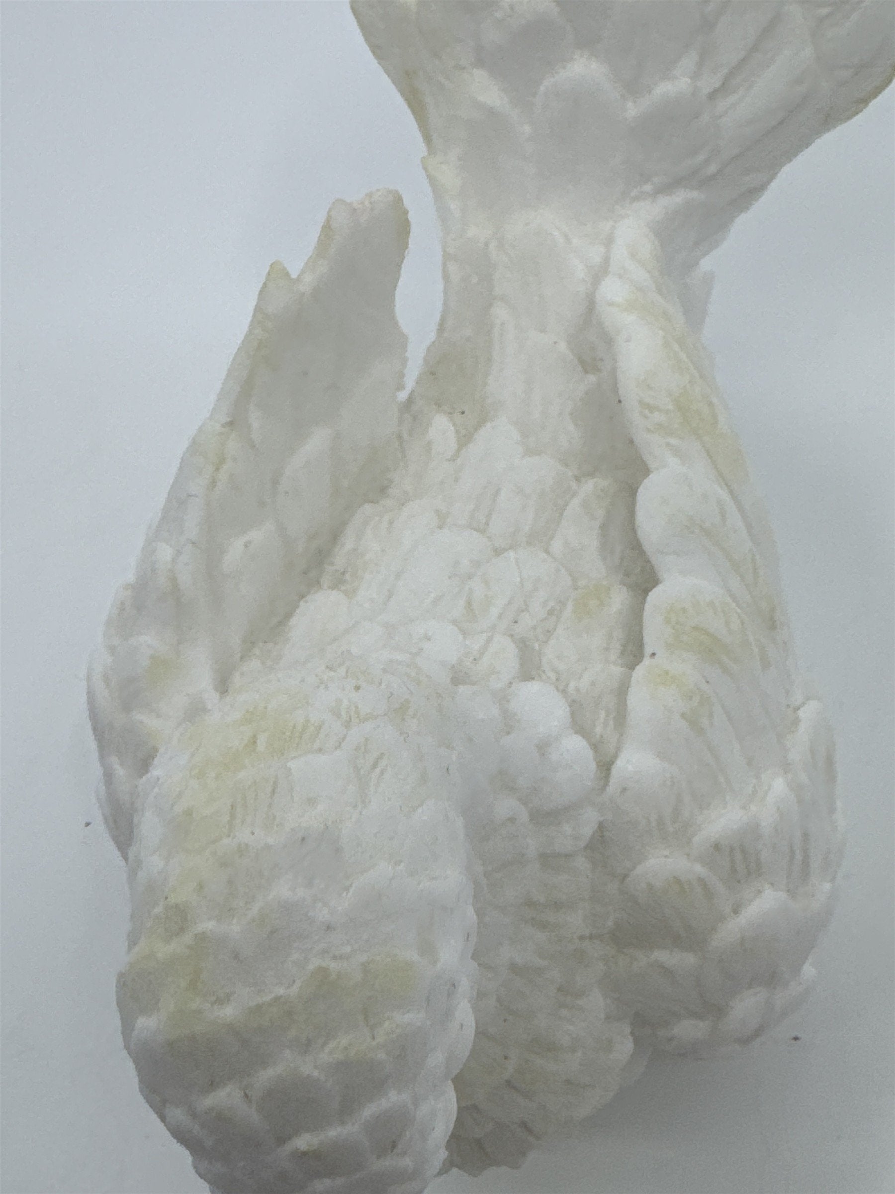 Vintage White Decorative Dove/Bird Figurine Santini Alabaster Salt Dove