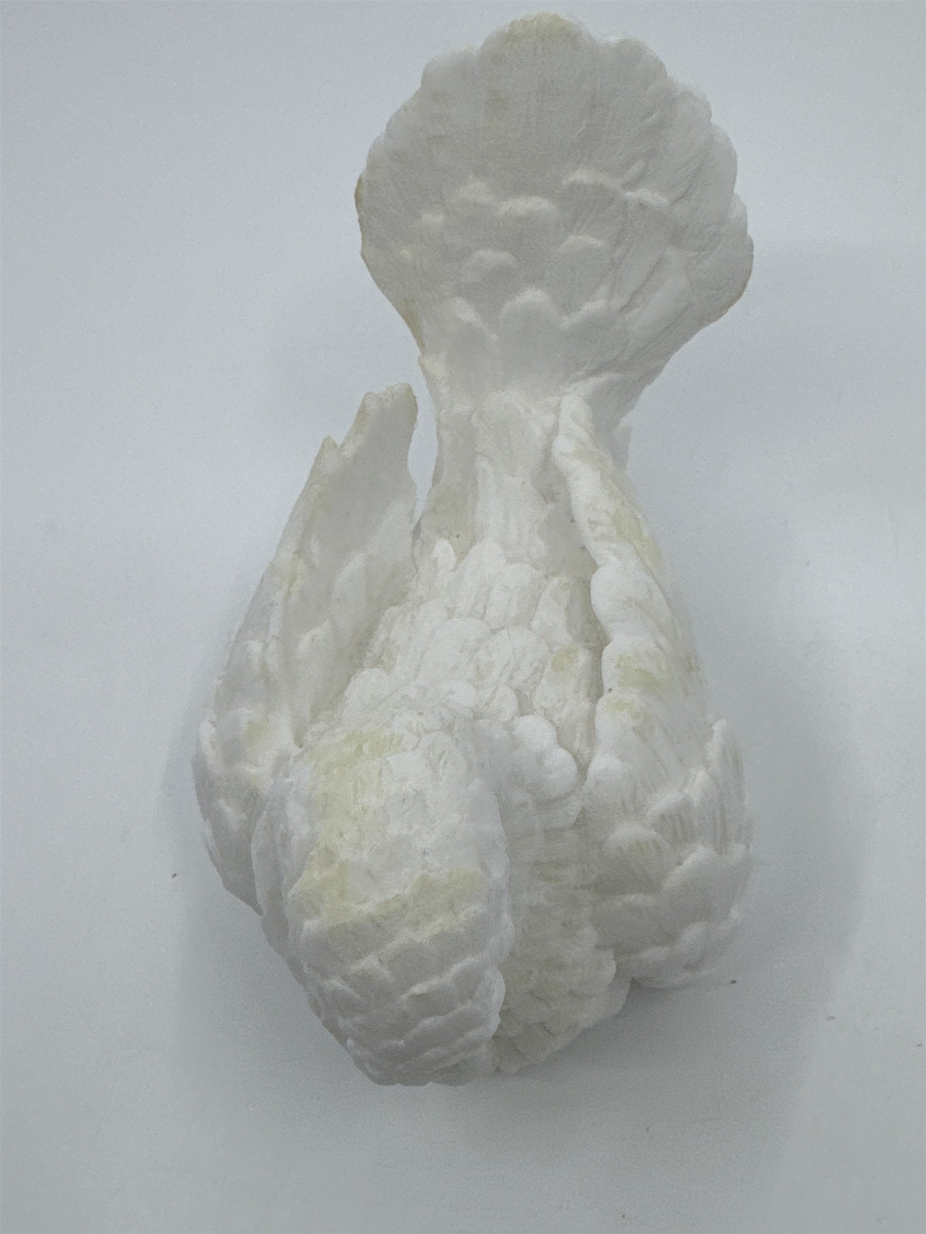 Vintage White Decorative Dove/Bird Figurine Santini Alabaster Salt Dove