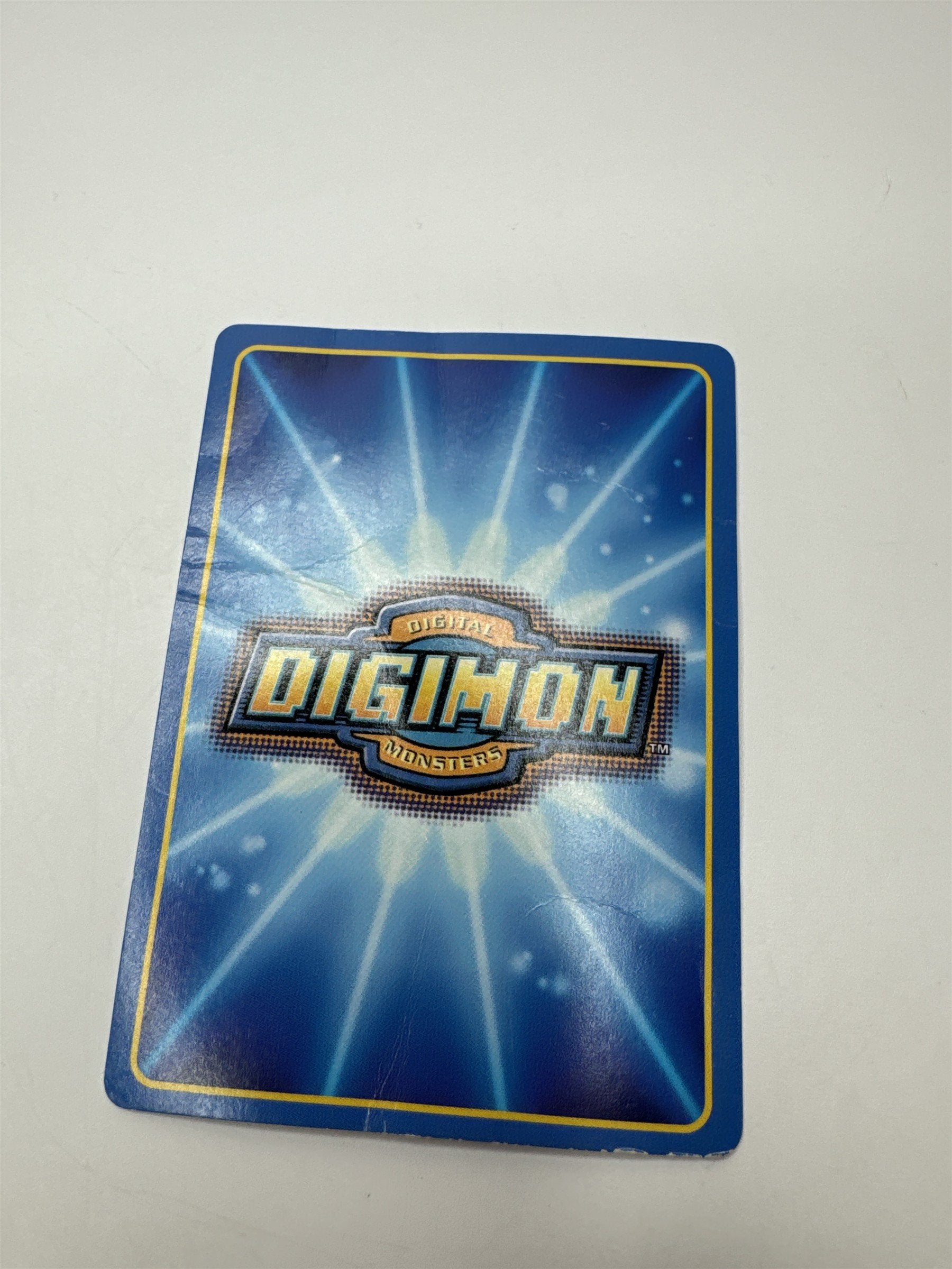 Digimon CCG Digi-Battle SaberLeomon ST-34 1999 Holo Rare Vintage Card (Crumbled)