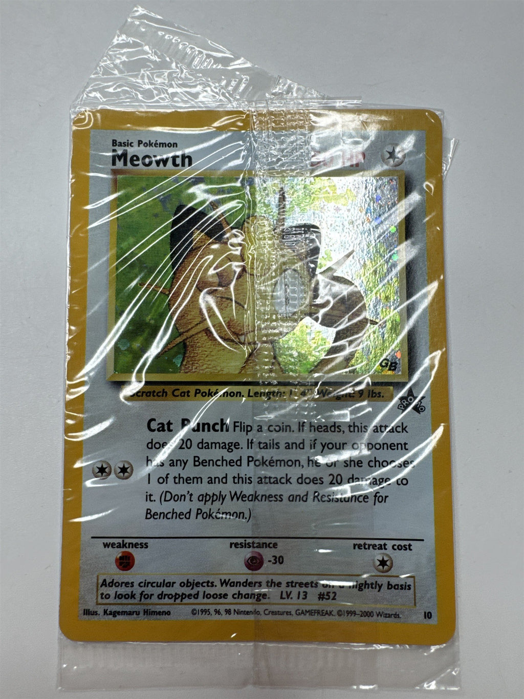 Meowth #10 Black Star Promo Pokémon TCG Card STILL SEALED Rare