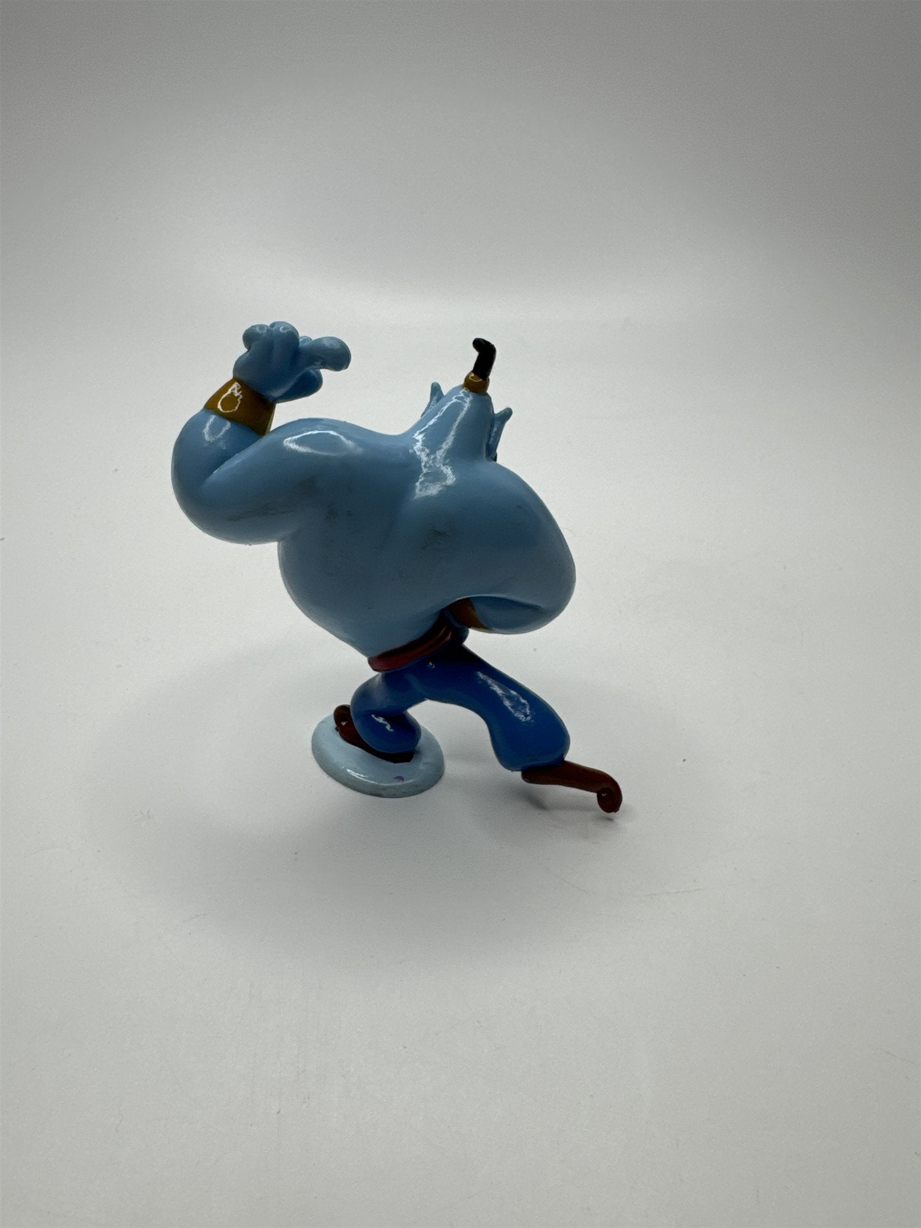 Vintage 1992 Disney Aladdin Genie 3" PVC Action Figure Toy Magic Wishes Genie