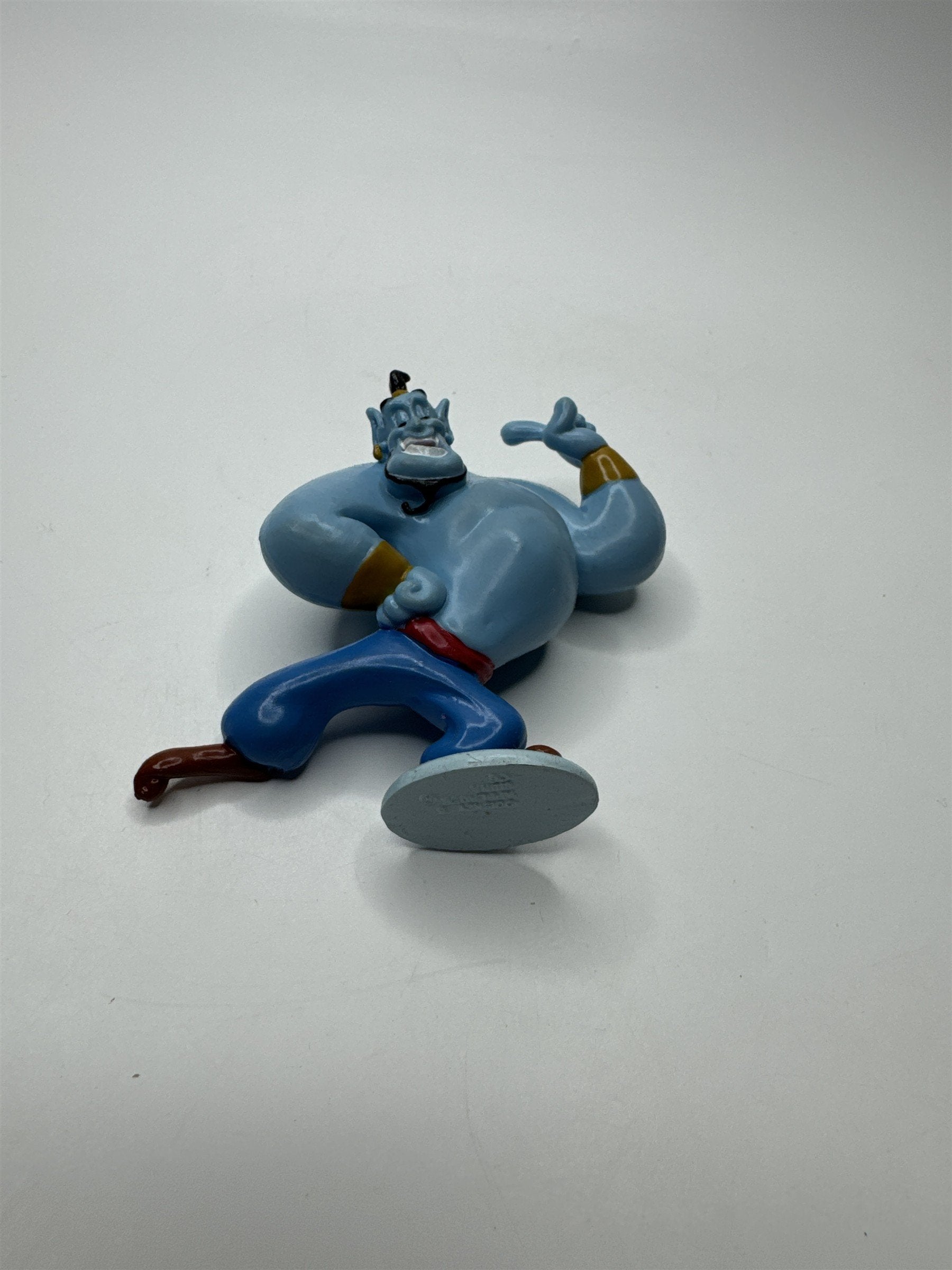 Vintage 1992 Disney Aladdin Genie 3" PVC Action Figure Toy Magic Wishes Genie