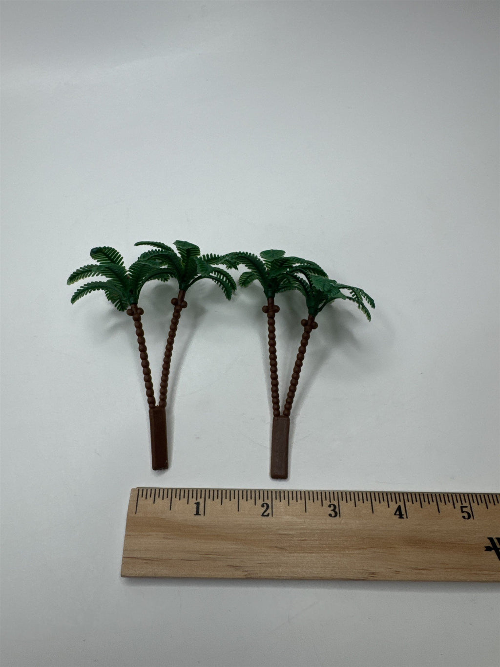 Vintage Miniature Dollhouse Fairy Garden Set of 2 Palm Trees Retro