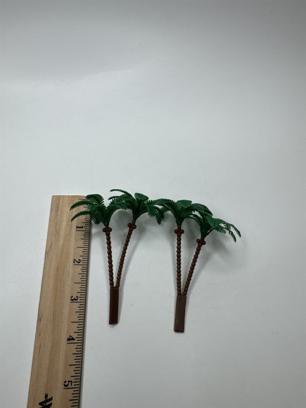Vintage Miniature Dollhouse Fairy Garden Set of 2 Palm Trees Retro
