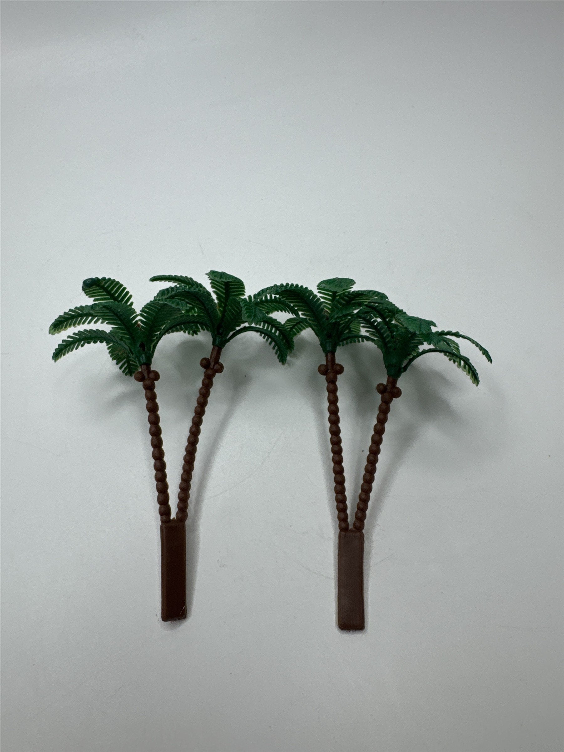 Vintage Miniature Dollhouse Fairy Garden Set of 2 Palm Trees Retro